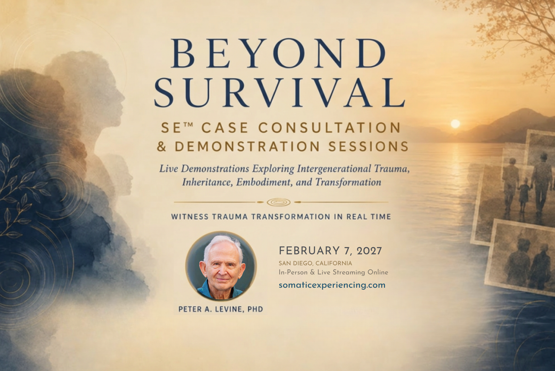 Ergos Presents: SE™ Case Consultation &amp; Demonstration - Intergenerational Trauma, Ancestral Influences, and Spiritual Transformation in Clinical Practice w/ Dr Levine