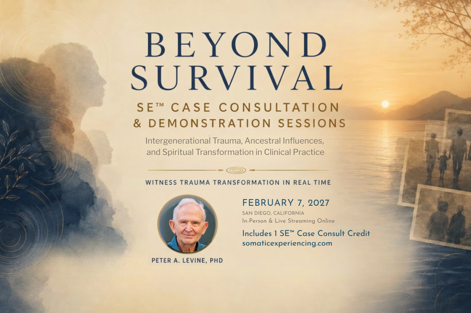 Ergos Presents: SE™ Case Consultation &amp; Demonstration - Intergenerational Trauma, Ancestral Influences, and Spiritual Transformation in Clinical Practice w/ Dr Levine