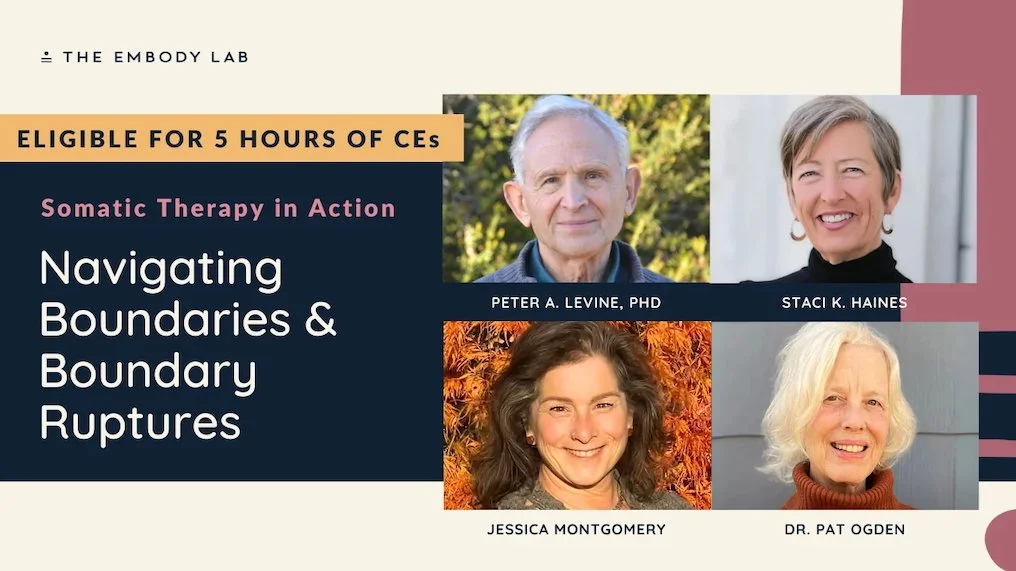 The Embody Lab &amp; Ergos Presents: Navigating Boundaries and Boundary Ruptures w/ Dr Levine + more