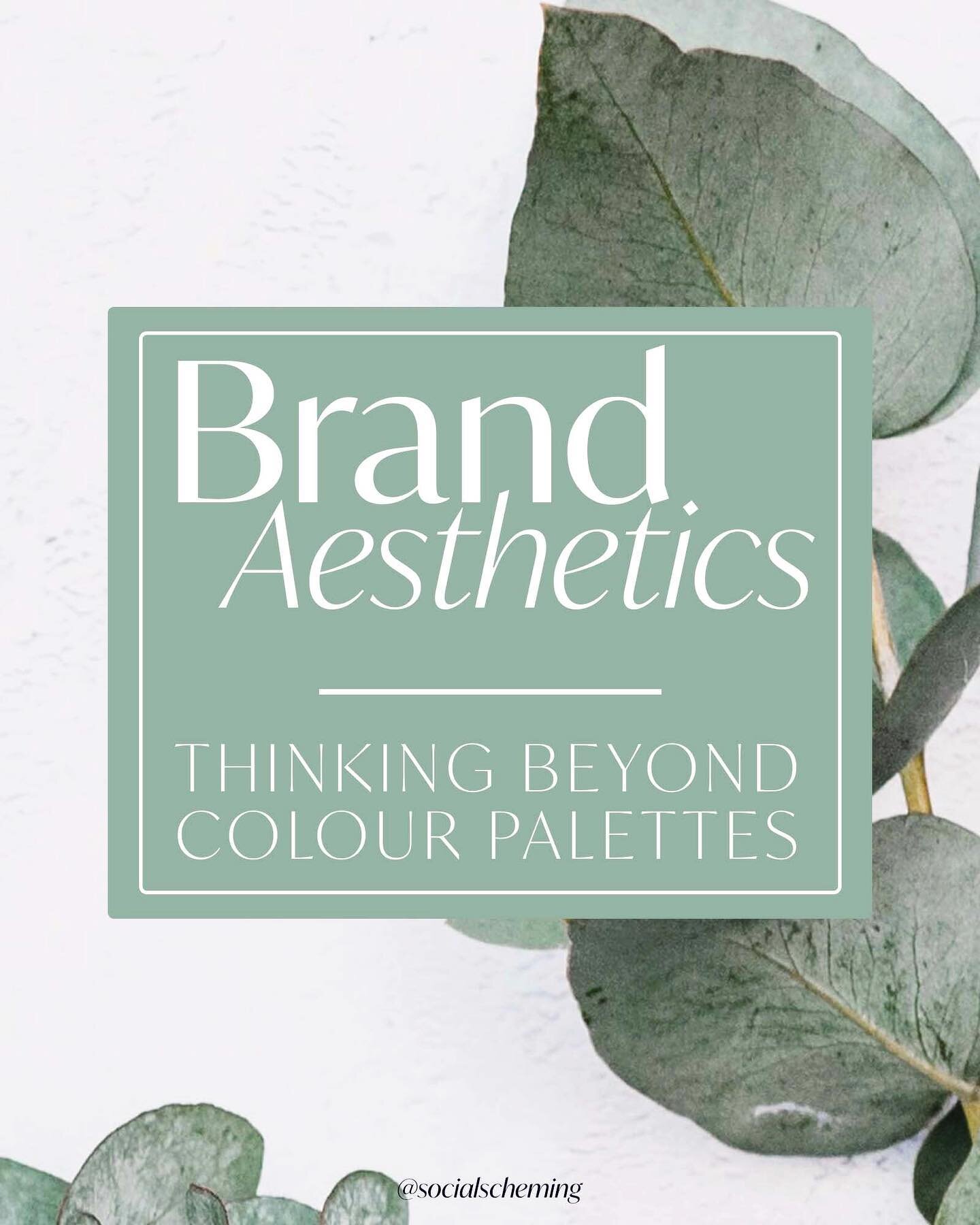 Visual elements beyond colour choice to consider when defining your brand&rsquo;s aesthetic identity. By no means a technical or comprehensive list, but anything that helps you narrow down your visuals even a little bit is a step in the right directi
