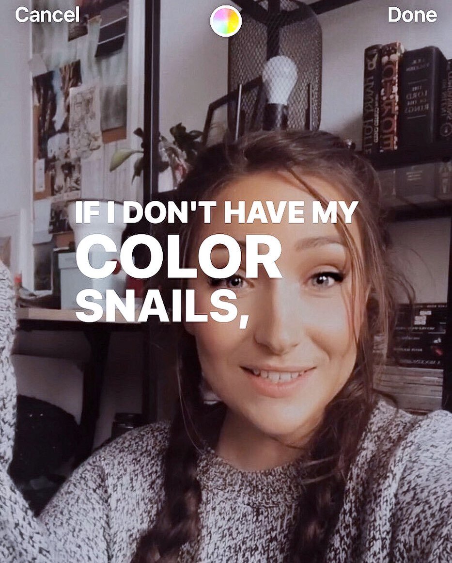 🚫🐌 I CAN not and WILL not work without my colour snails 🐌🚫⁣
⁣
The TikTok algorithm is easily my #1 social media MVP, but I have been so pleasantly surprised by the auto-generated captions on stories so far. Lowkey (high key) loving my new habit o