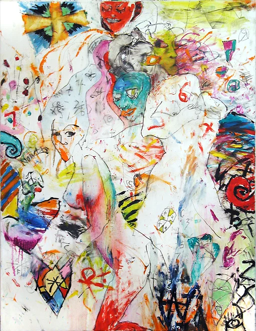Two Women and Symbols
