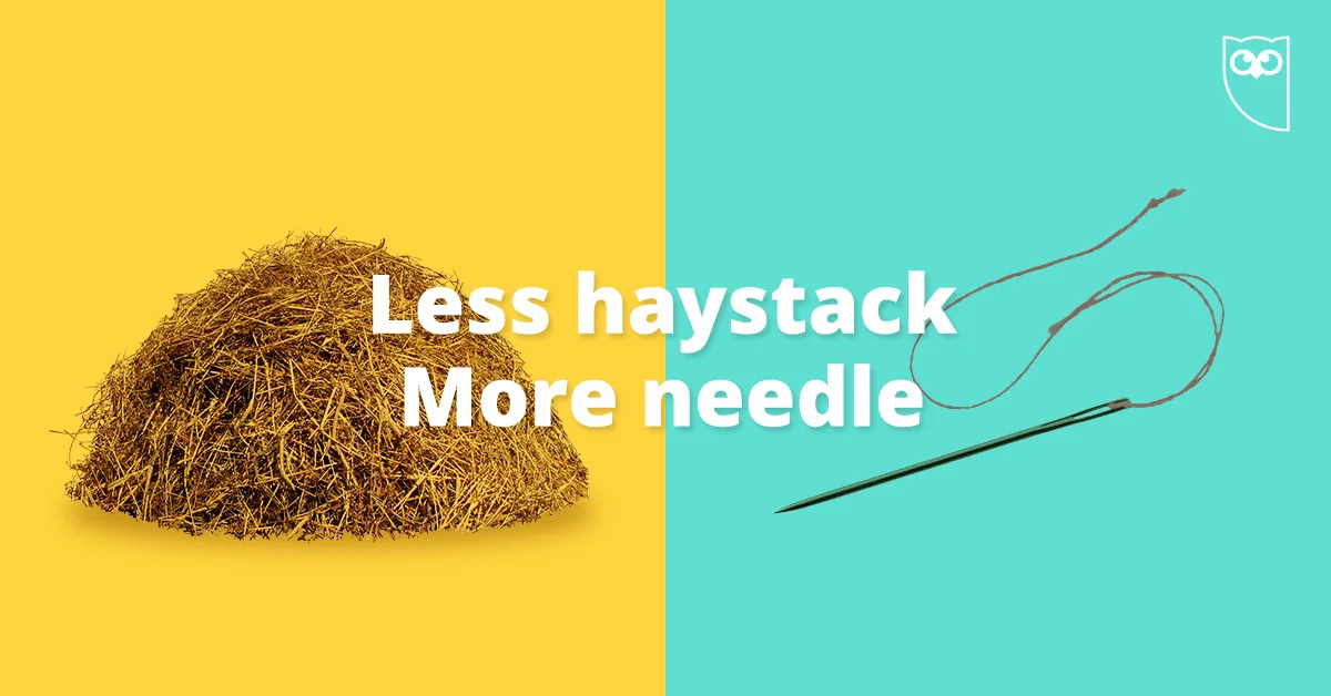 Needle in a haystack