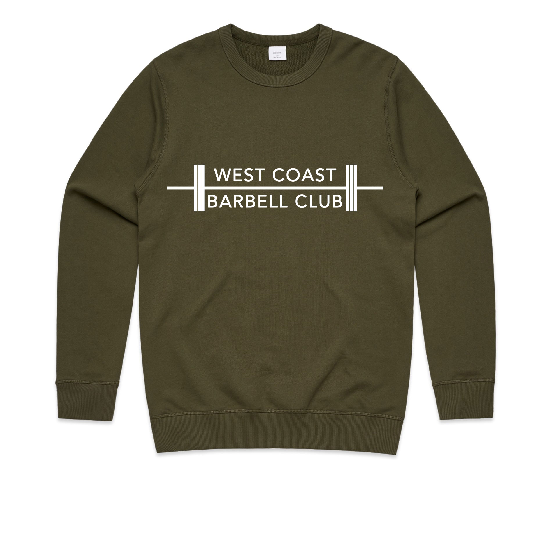 west-coast-barbell-club-army-green-premium-jumper-front.jpg