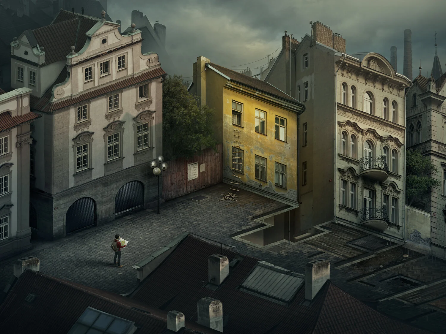Under the corner by Erik Johansson