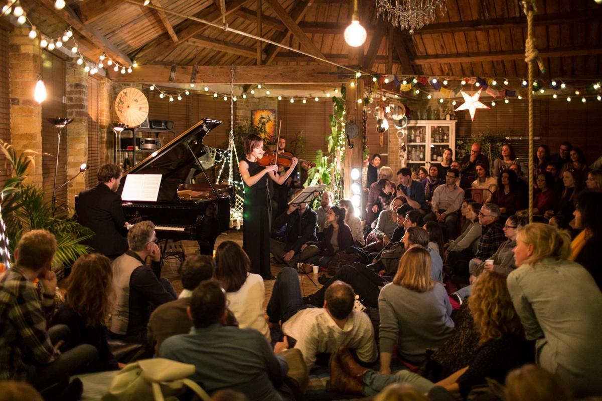 Debut Treehouse Classical Concert Series, co-created by Lizzie Holmes (founder of Debut) and Ross Elder (owner of Shoreditch Treehouse)