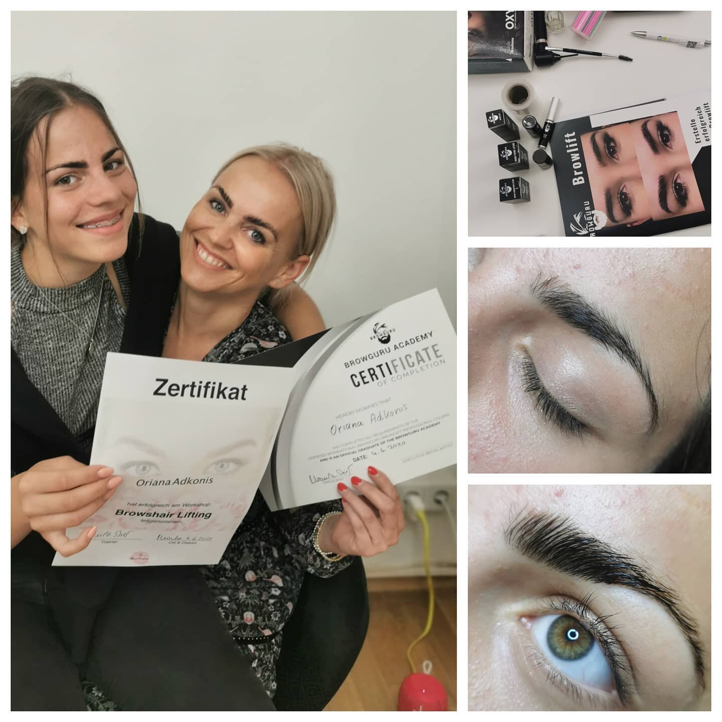 ❤️lichen Gl&uuml;ckwunsch liebe Oriana zum absolvierten
Brows Lift Workshop.
#browguru #browstrainingmuenchen #browlamination #browliftingseminare #izaviecosmetics