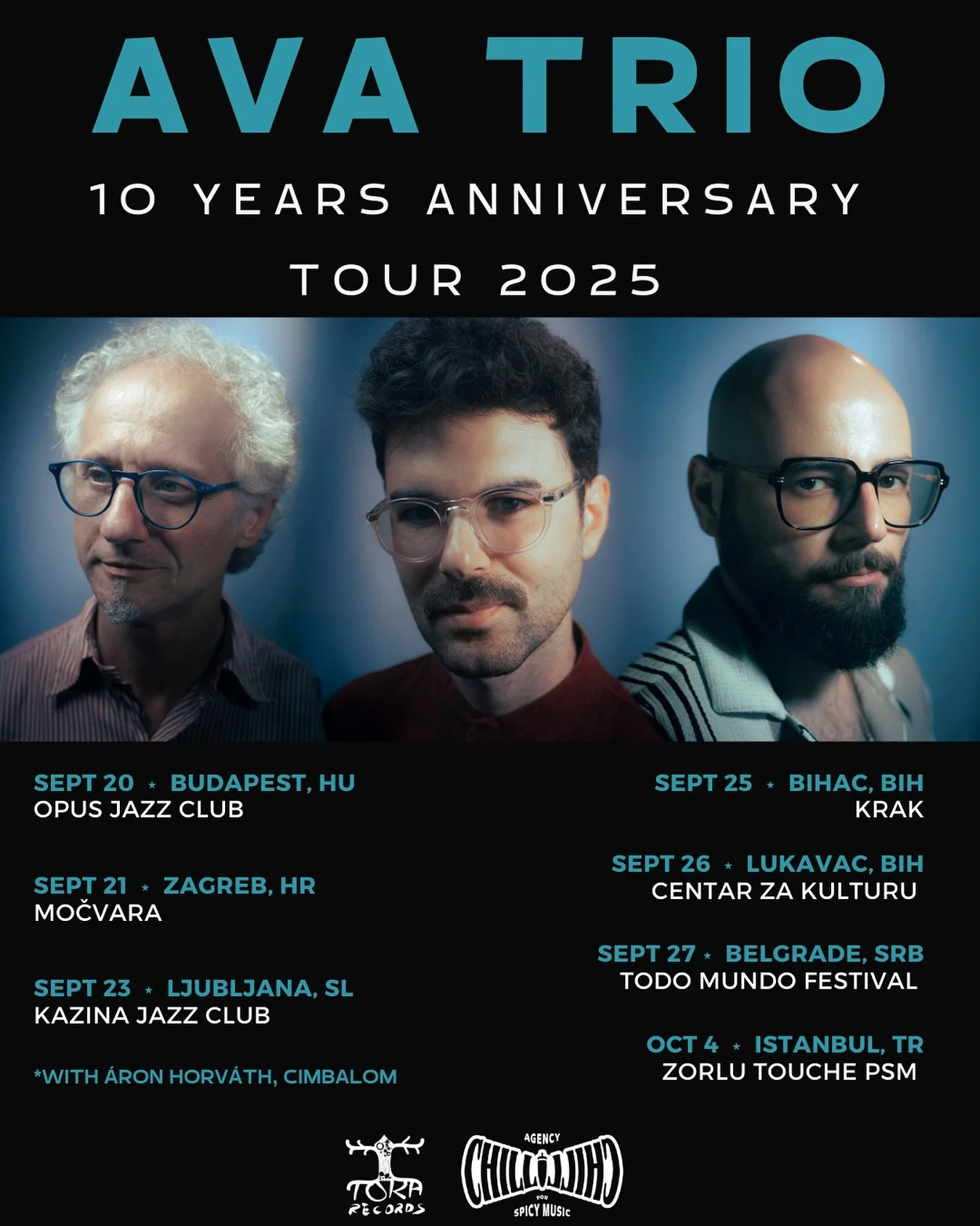 ✨ AVA Trio &ndash; 10 Years Anniversary Tour ✨

We&rsquo;re beyond excited to celebrate our 10-year journey with you on the road &mdash; and for the very first time, we&rsquo;ll be playing in Serbia 🇷🇸, Bosnia 🇧🇦, Croatia 🇭🇷 and Slovenia 🇸🇮!
