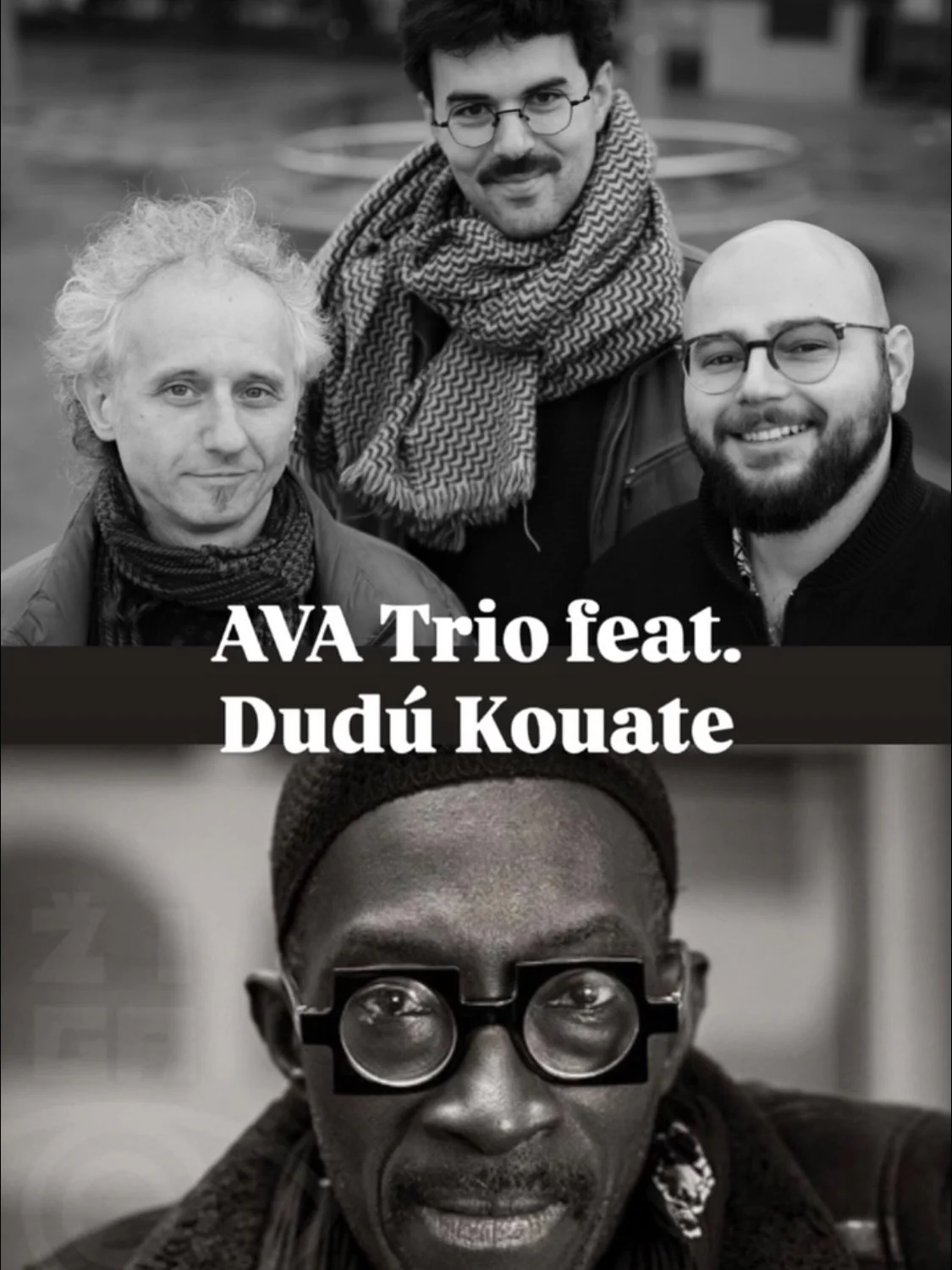 AVA Trio feat. Dud&uacute; Kouate, premiere tonight in Germany 🇩🇪 at Wendland Jazz series!
Is gonna be something, thank you for joining us!
#giuseppedoronzo #dudukouat&egrave; #esatekincioglu #pinobasile #avatrio