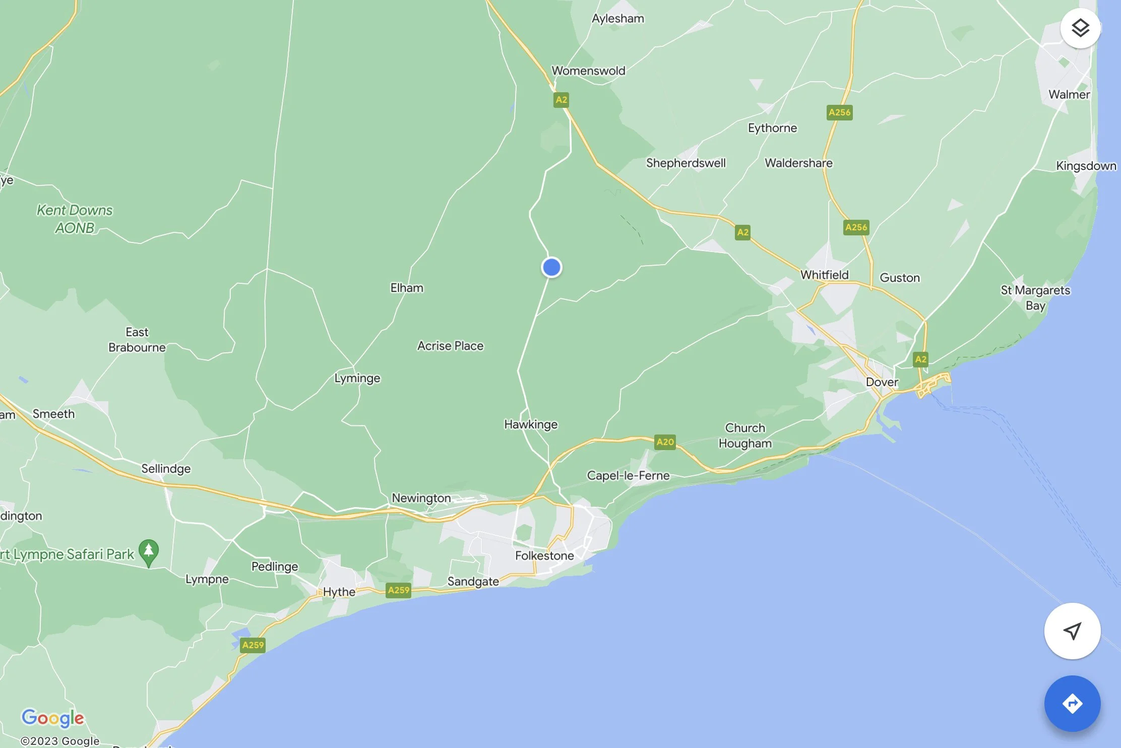 Directions to site — The Chequers Caravan Site, nr Dover