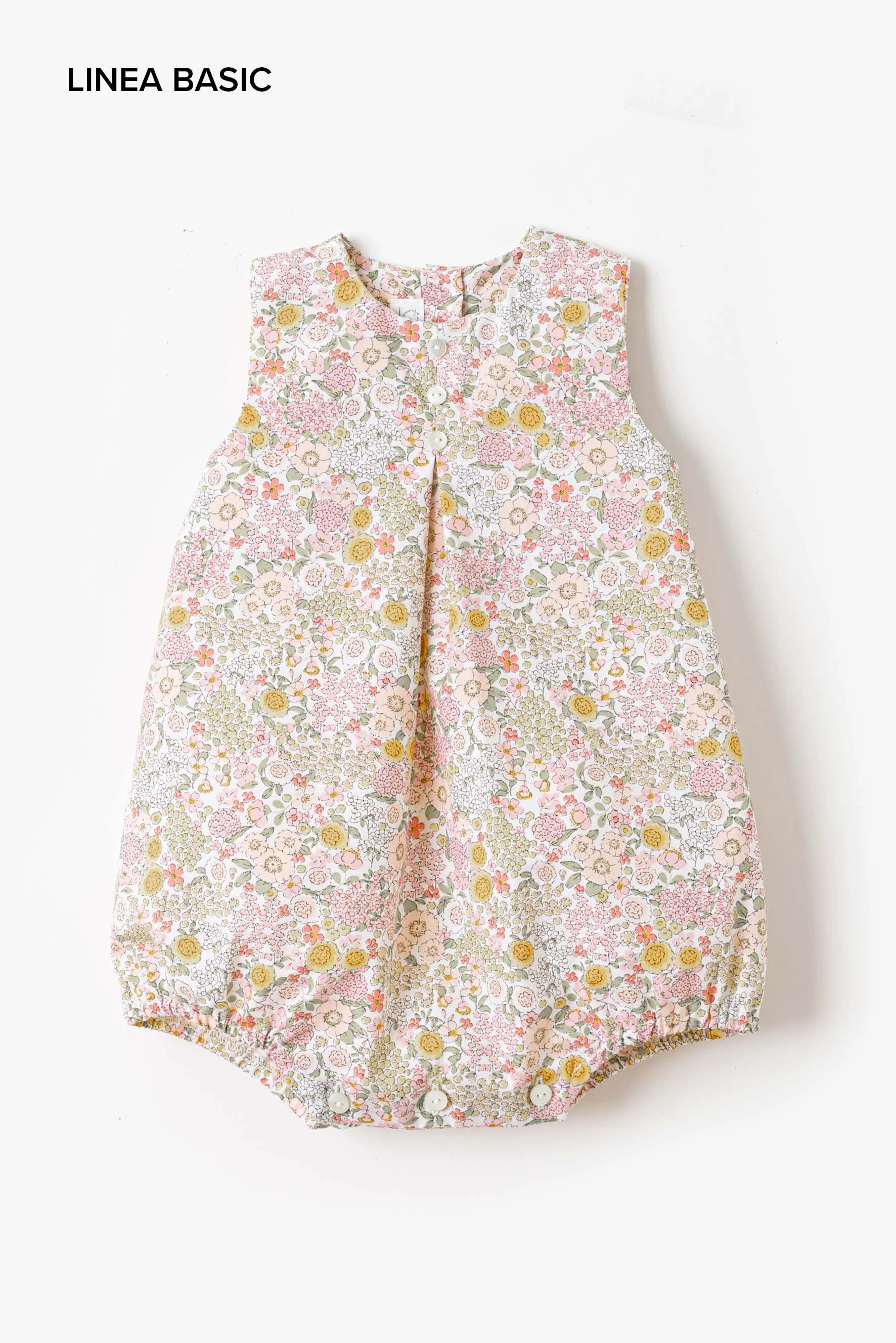 Pagliaccetto neonata fiore rosa giallo Crochette