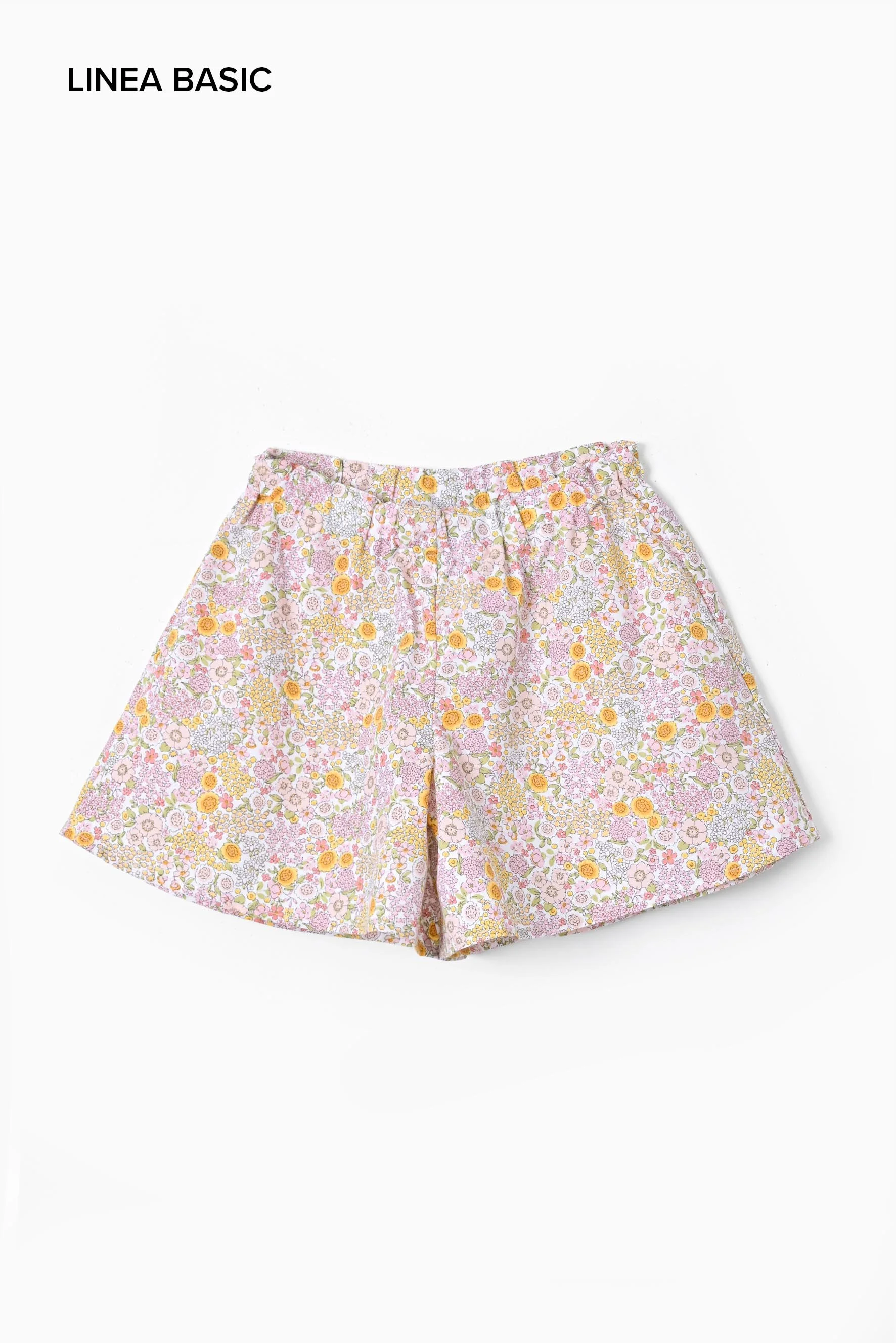 Gonna pantalone bambina fiore rosa giallo Crochette