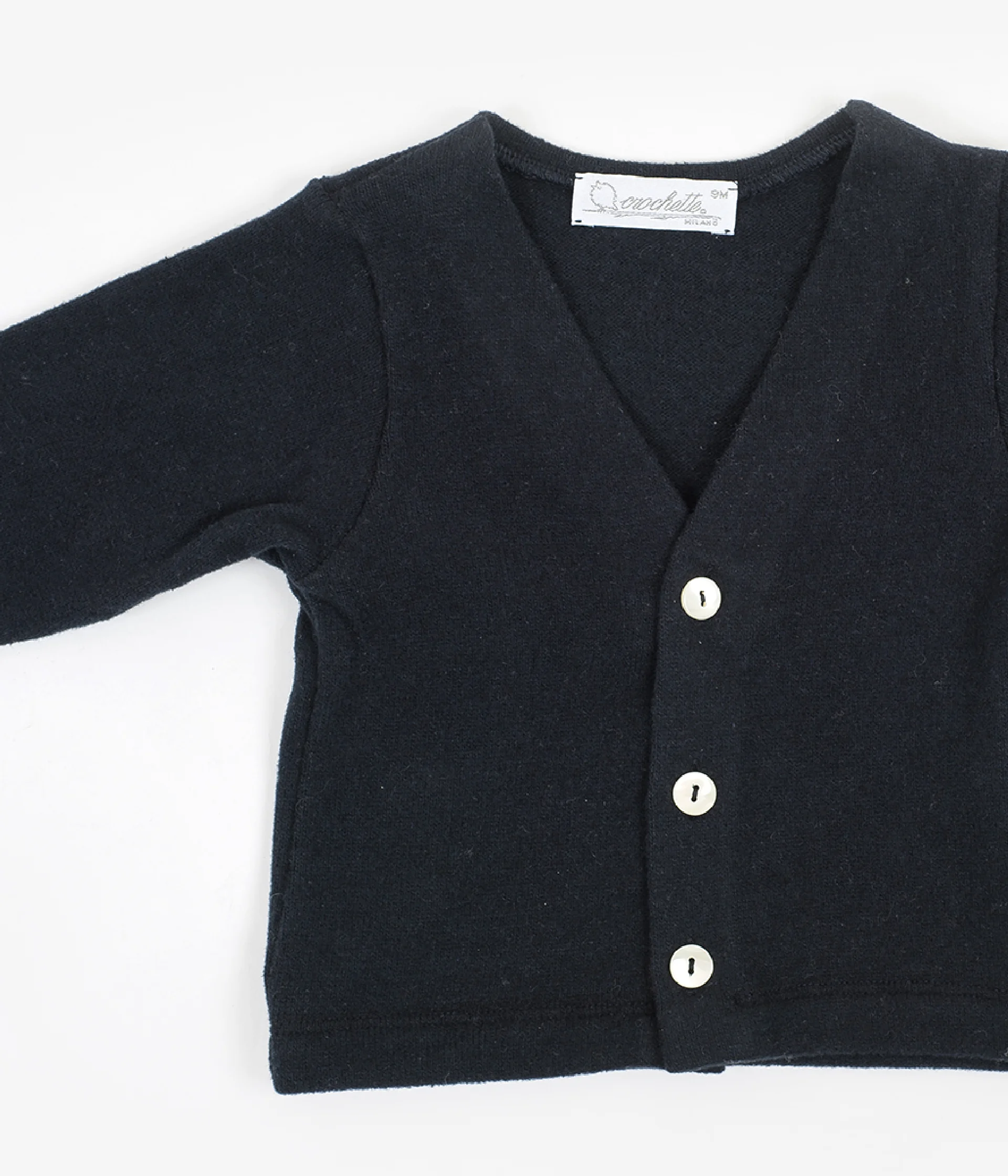Cardigan bambino in maglia blu
