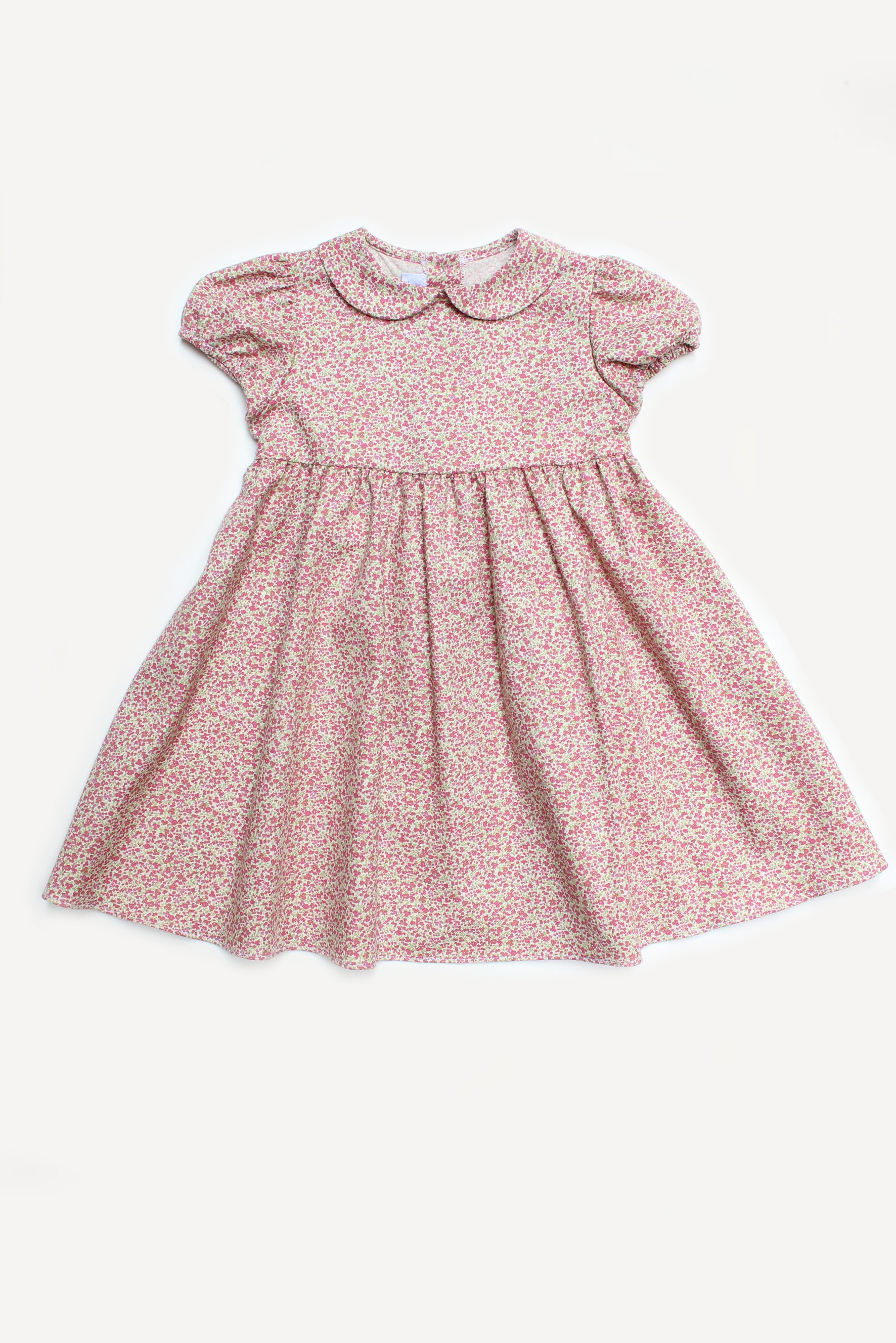 Vestito bambina a fiorellini arancio