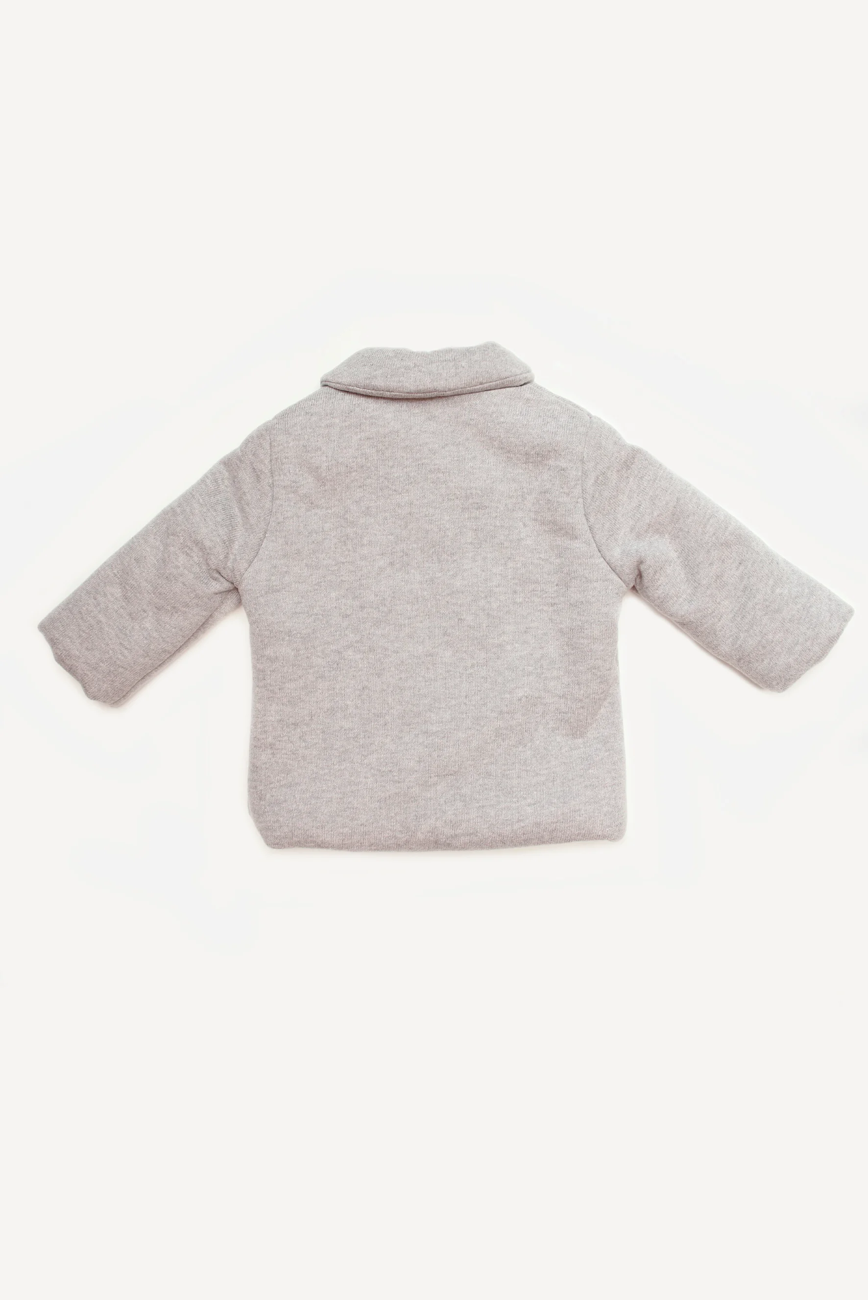 Giacca in maglia grigia retro