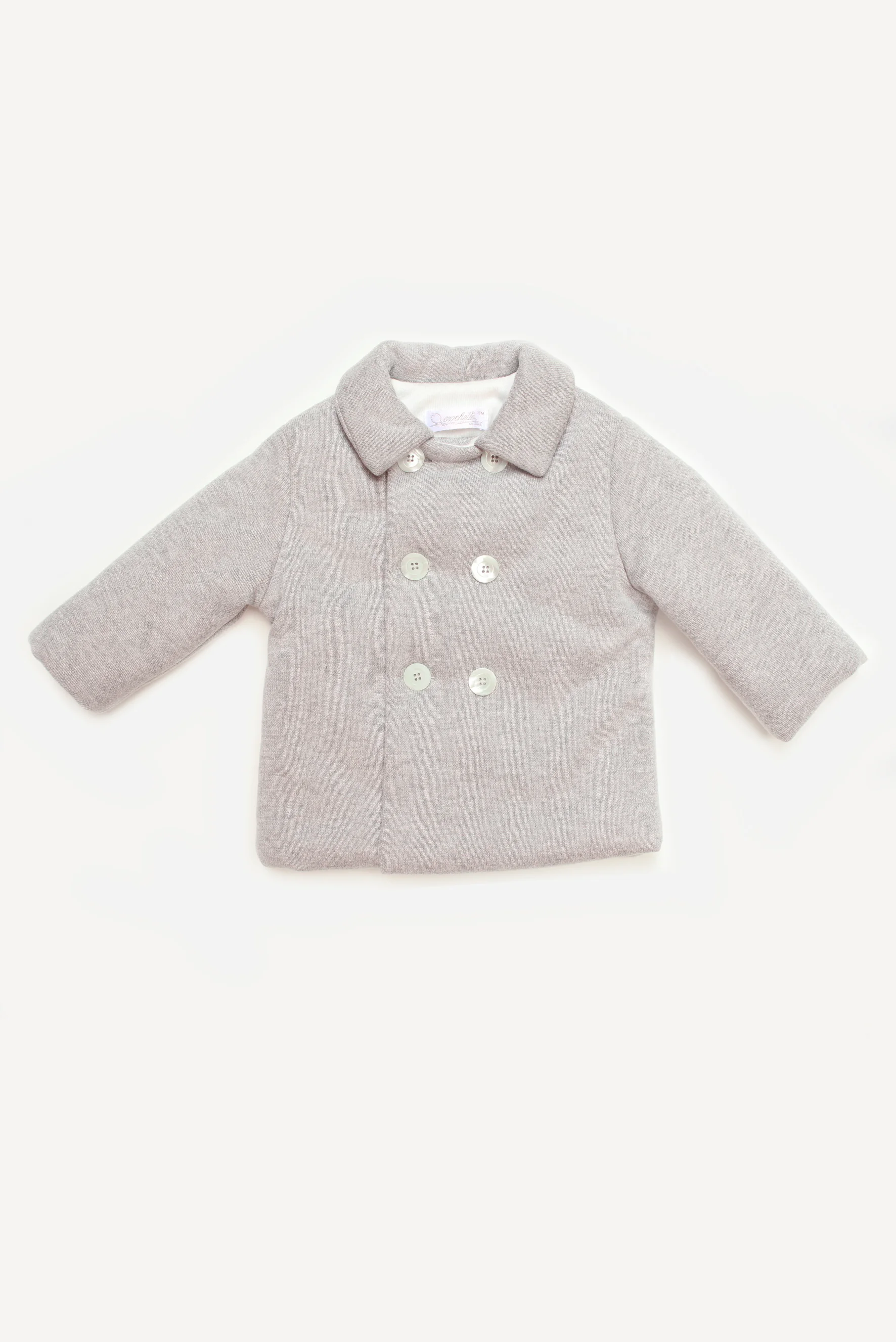 Giacca bambino in maglia grigia