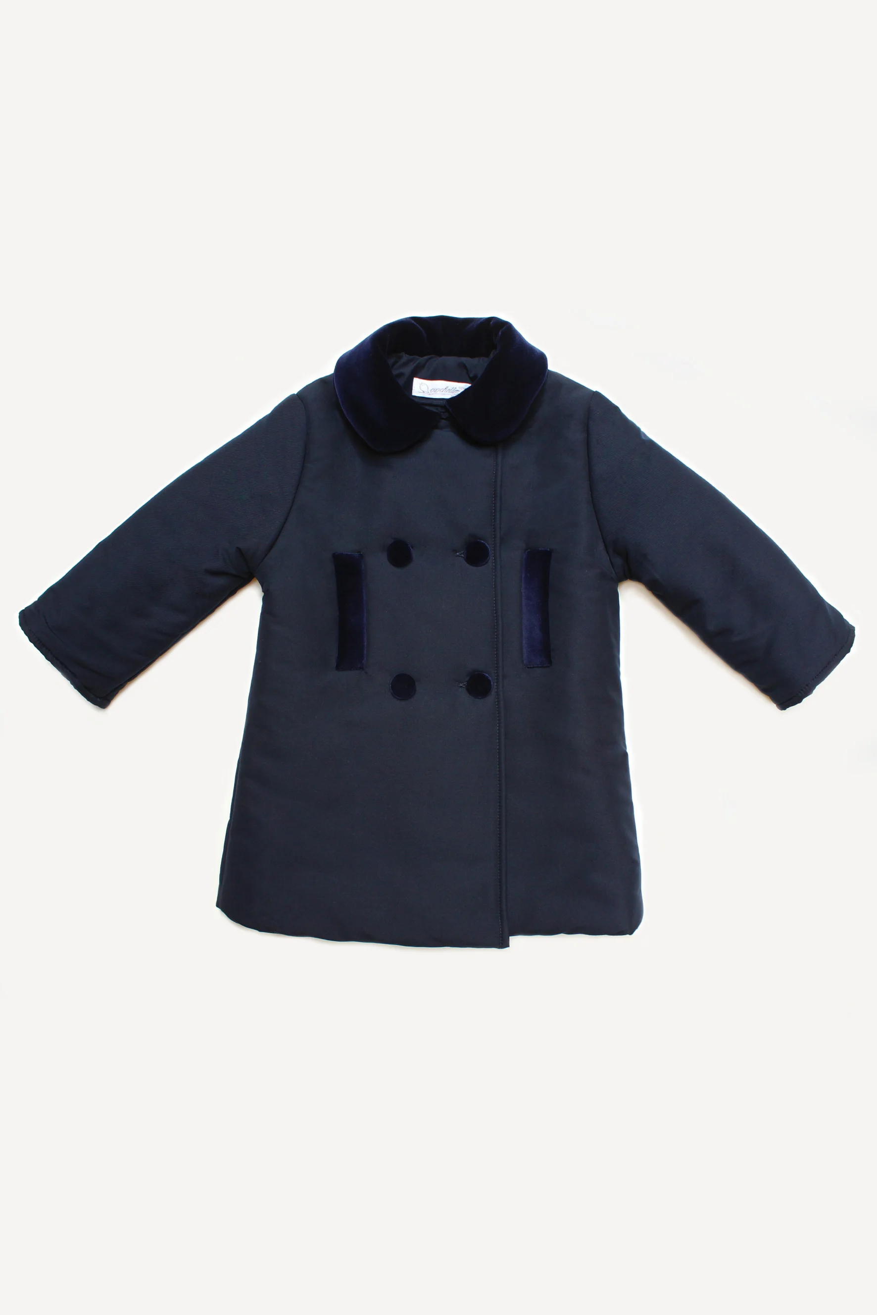 Cappotto unisex blu fronte