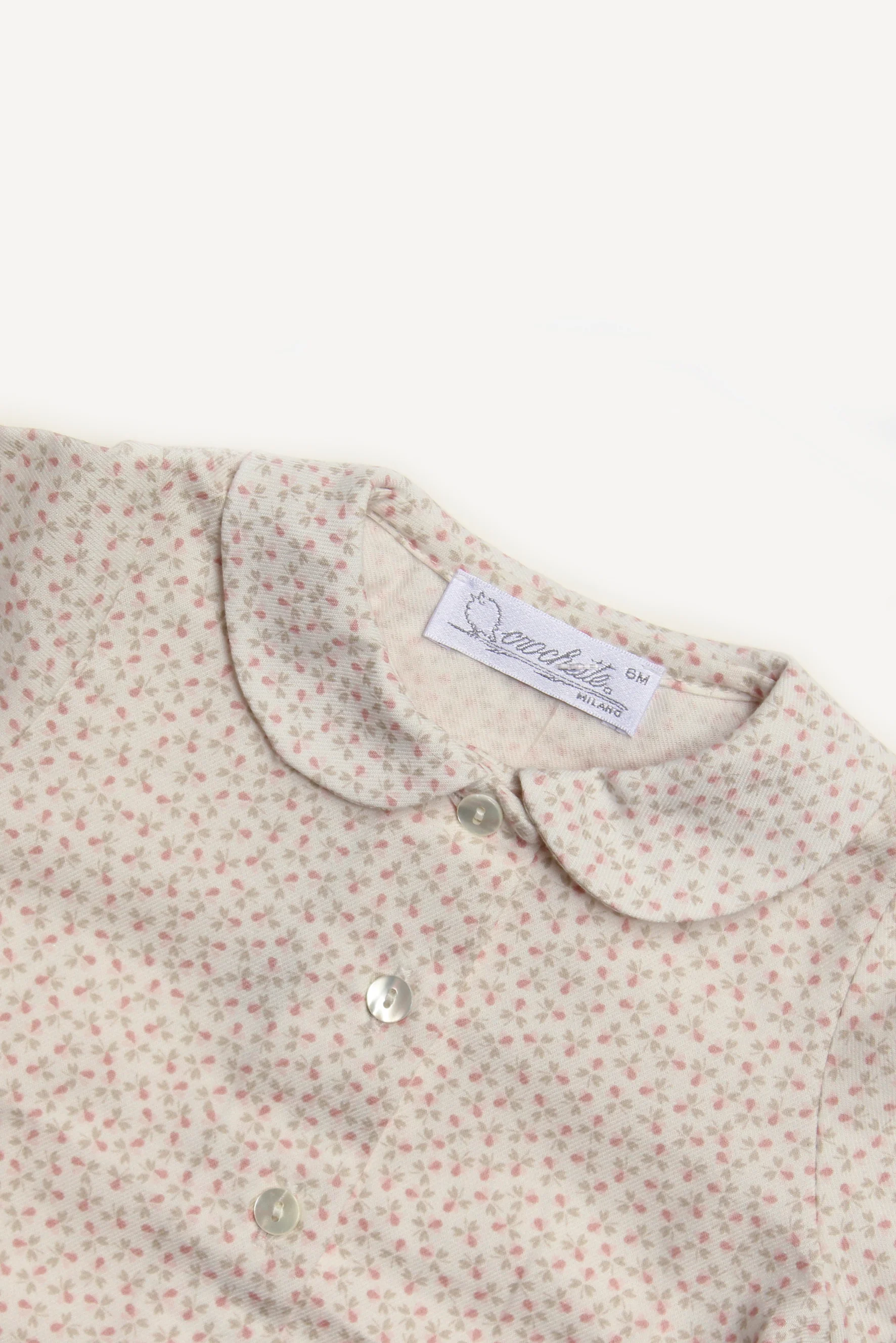Camicia bambina a fiori rosa