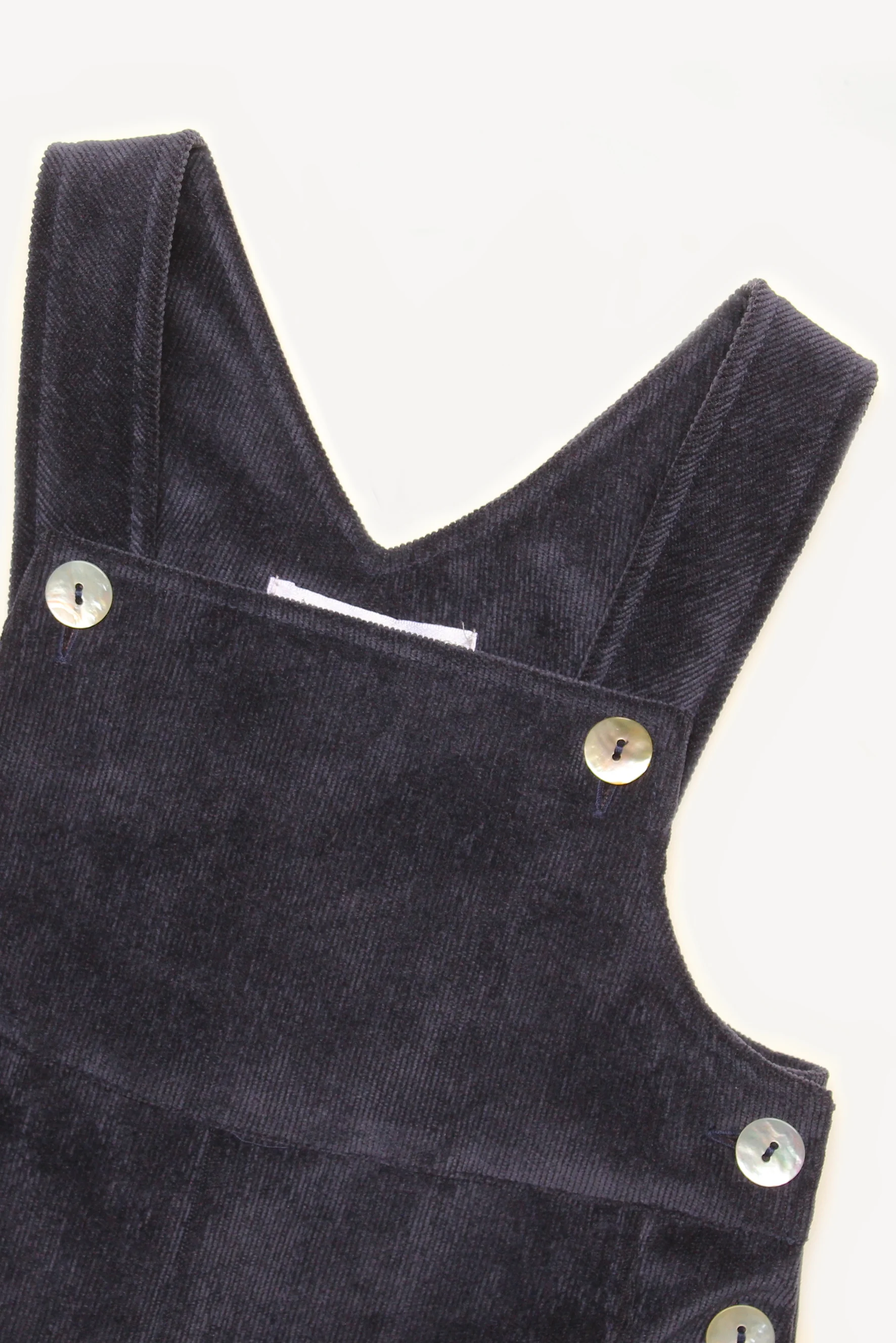 Salopette unisex in velluto blu