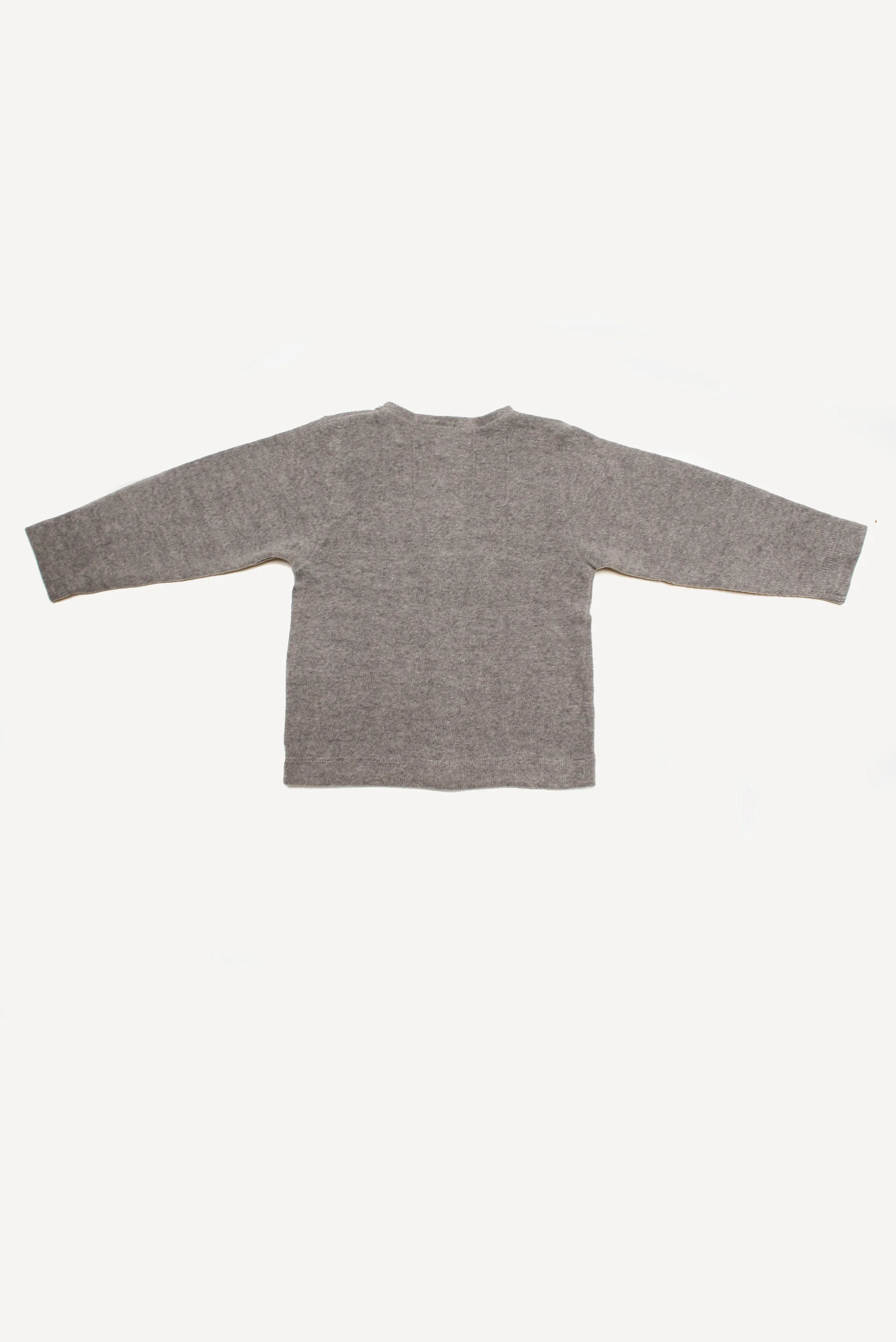Cardigan unisex in maglia grigio scuro retro