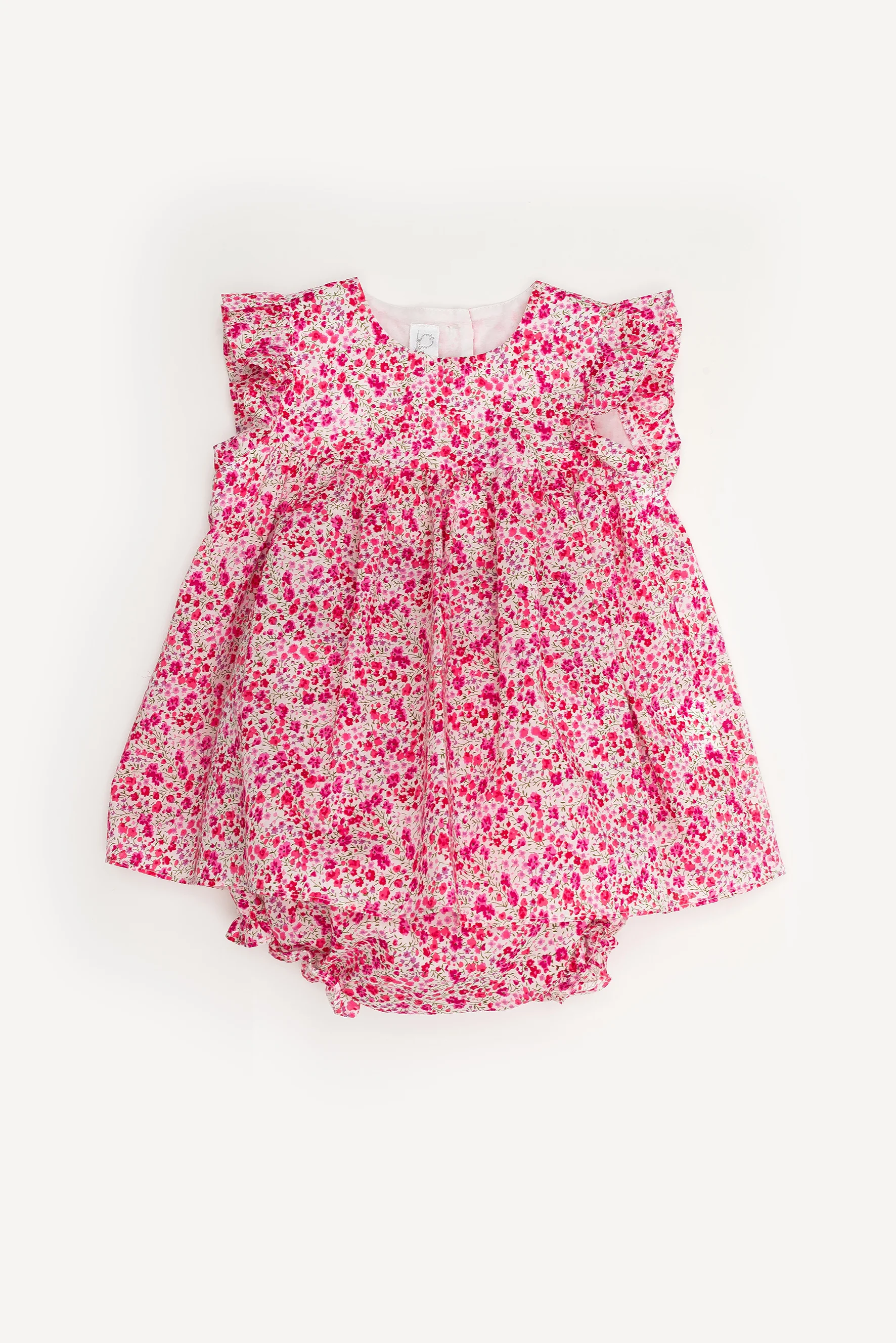 Camicia e culotte neonata a fiori Liberty