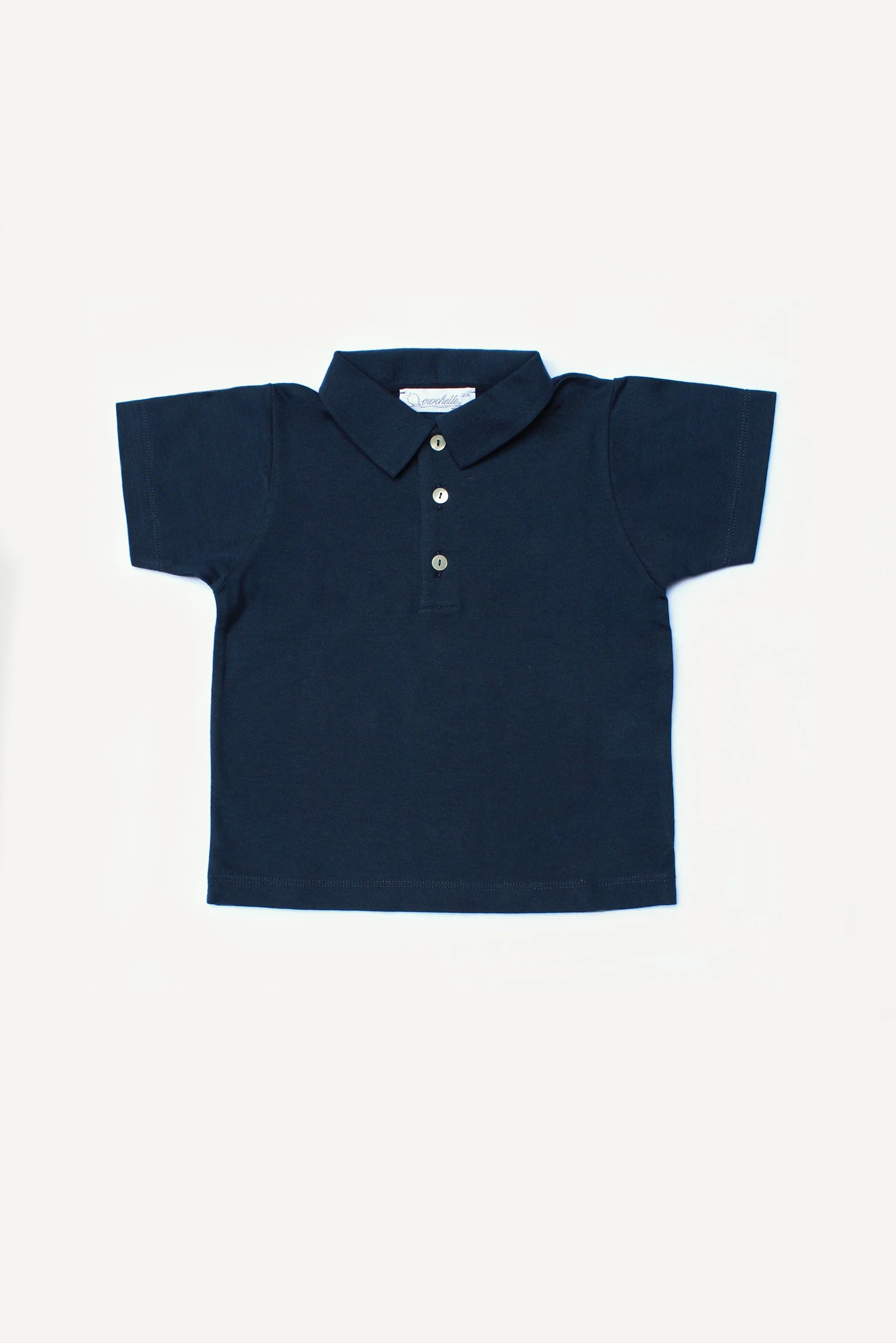 Maglia polo bambino blu