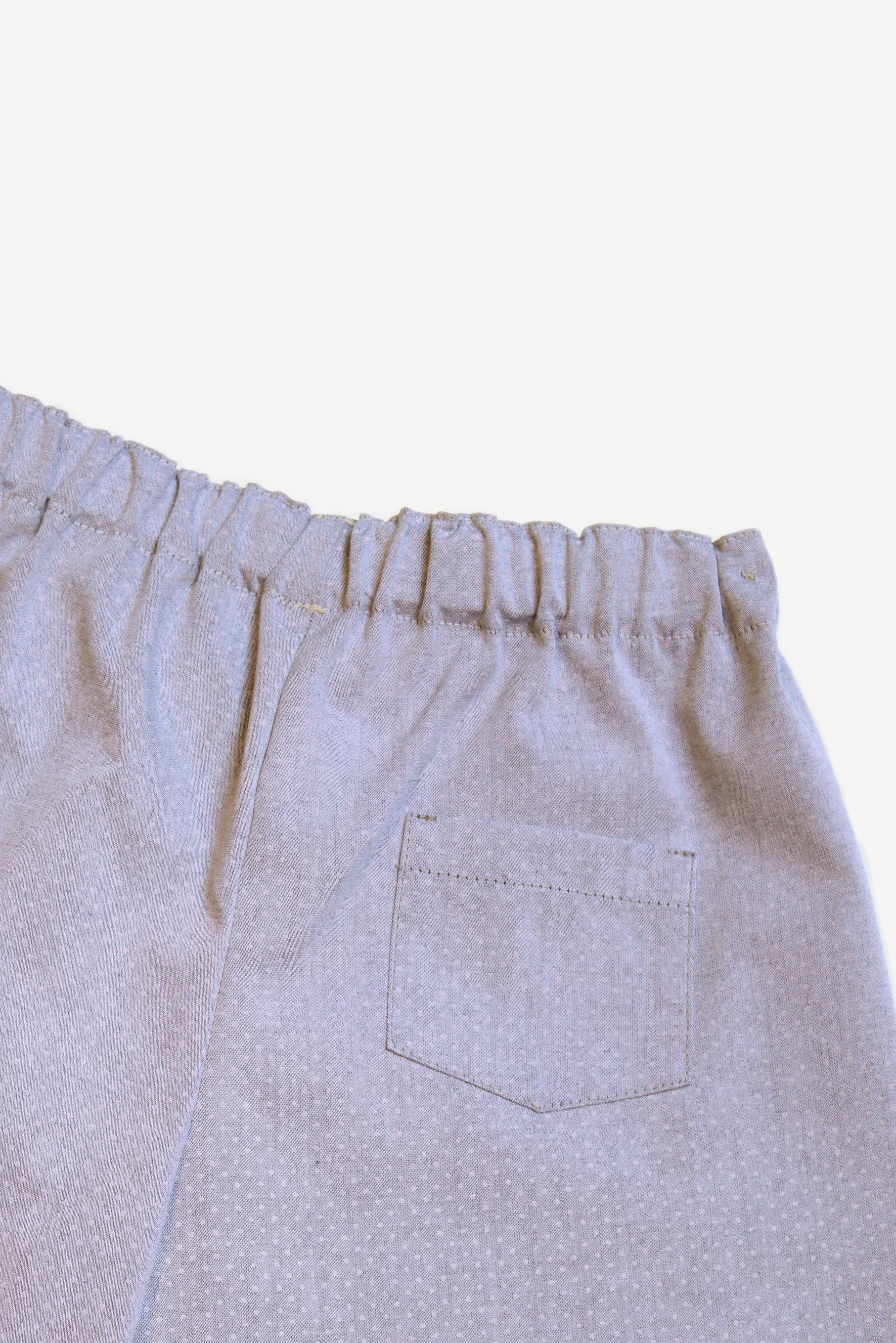 Pantaloni bambina grigi tasca