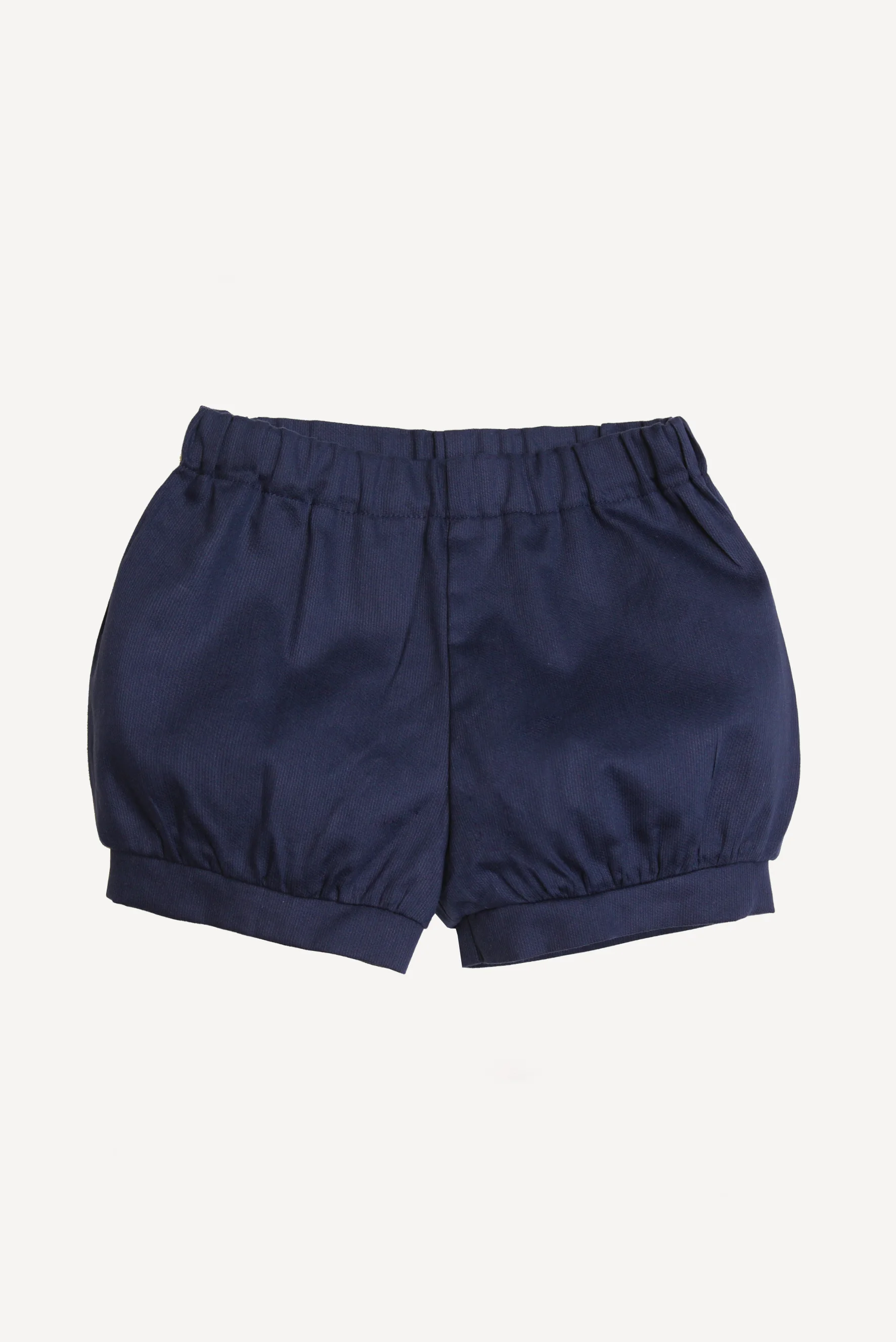 Pantaloncini bambina cotone blu