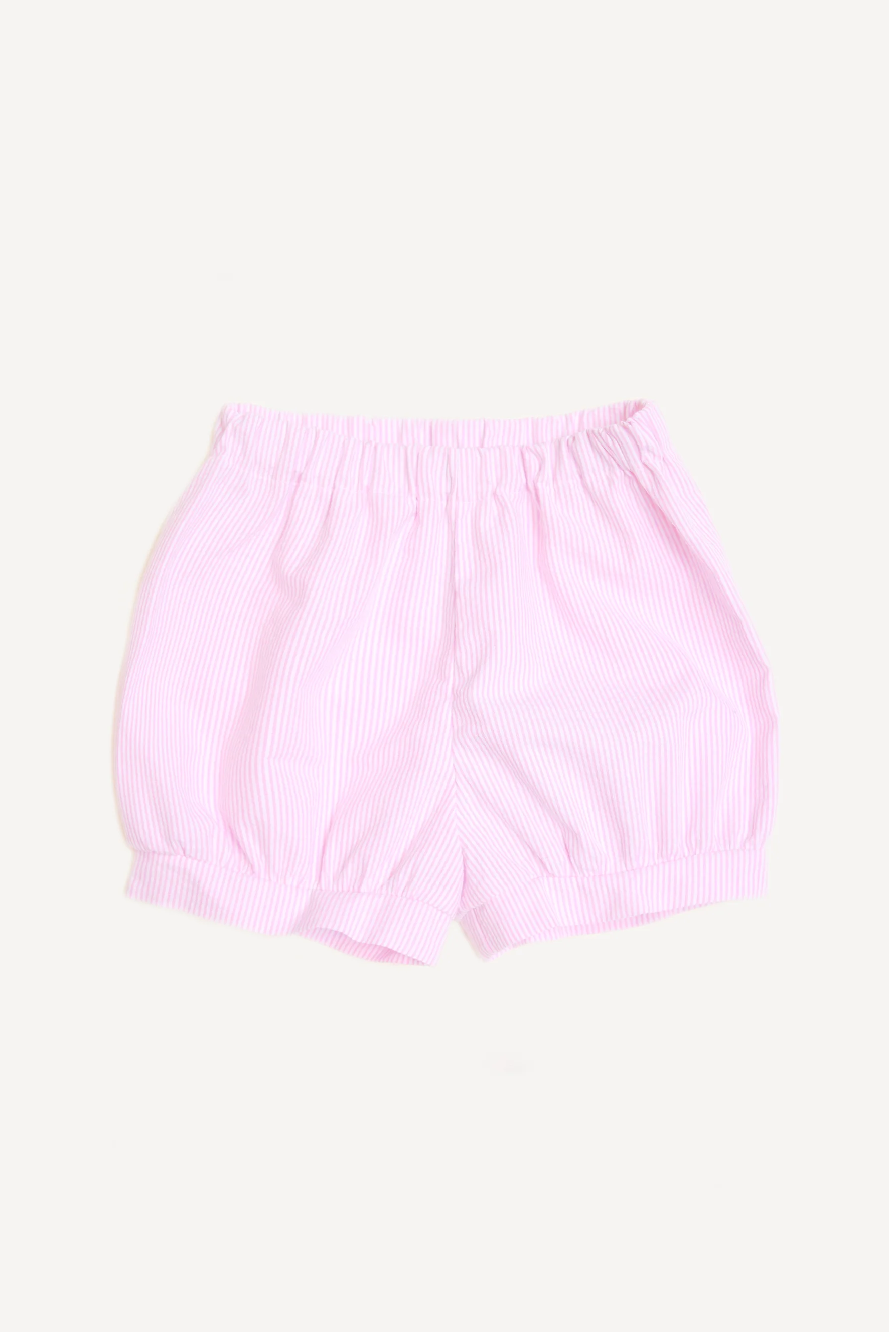 Pantaloncini bambina righe rosa