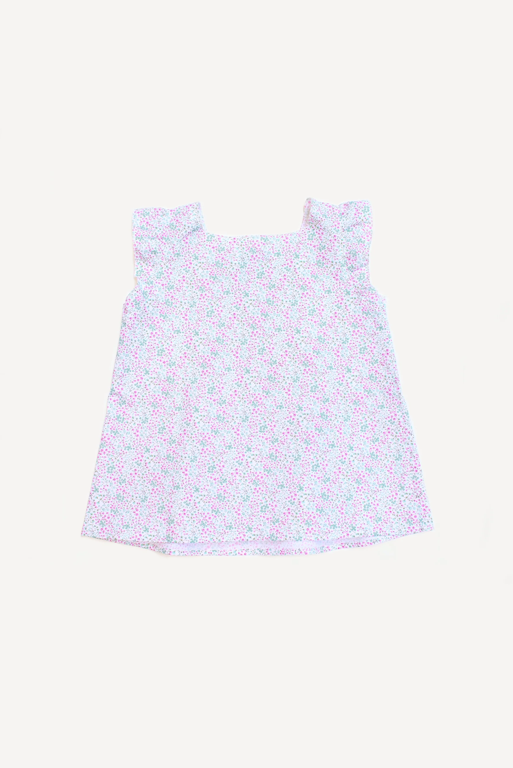 Camicia bambina punto smock fiori