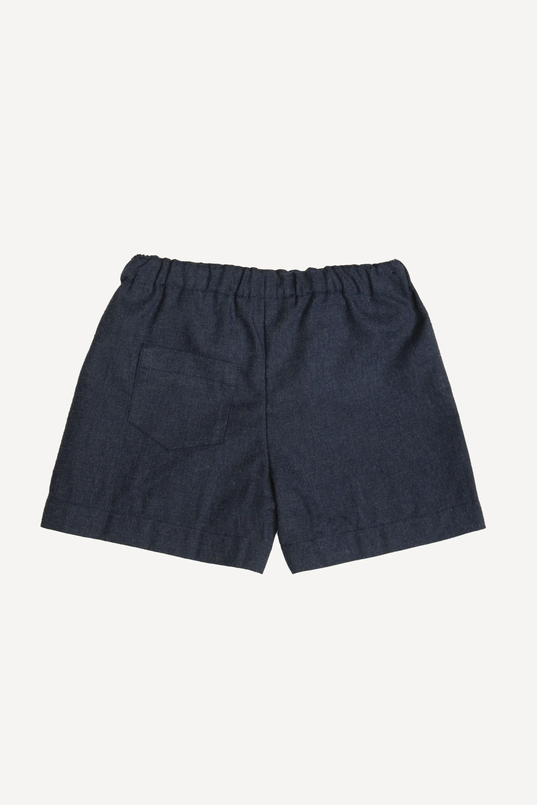 Pantaloncini bambina in flanella blu