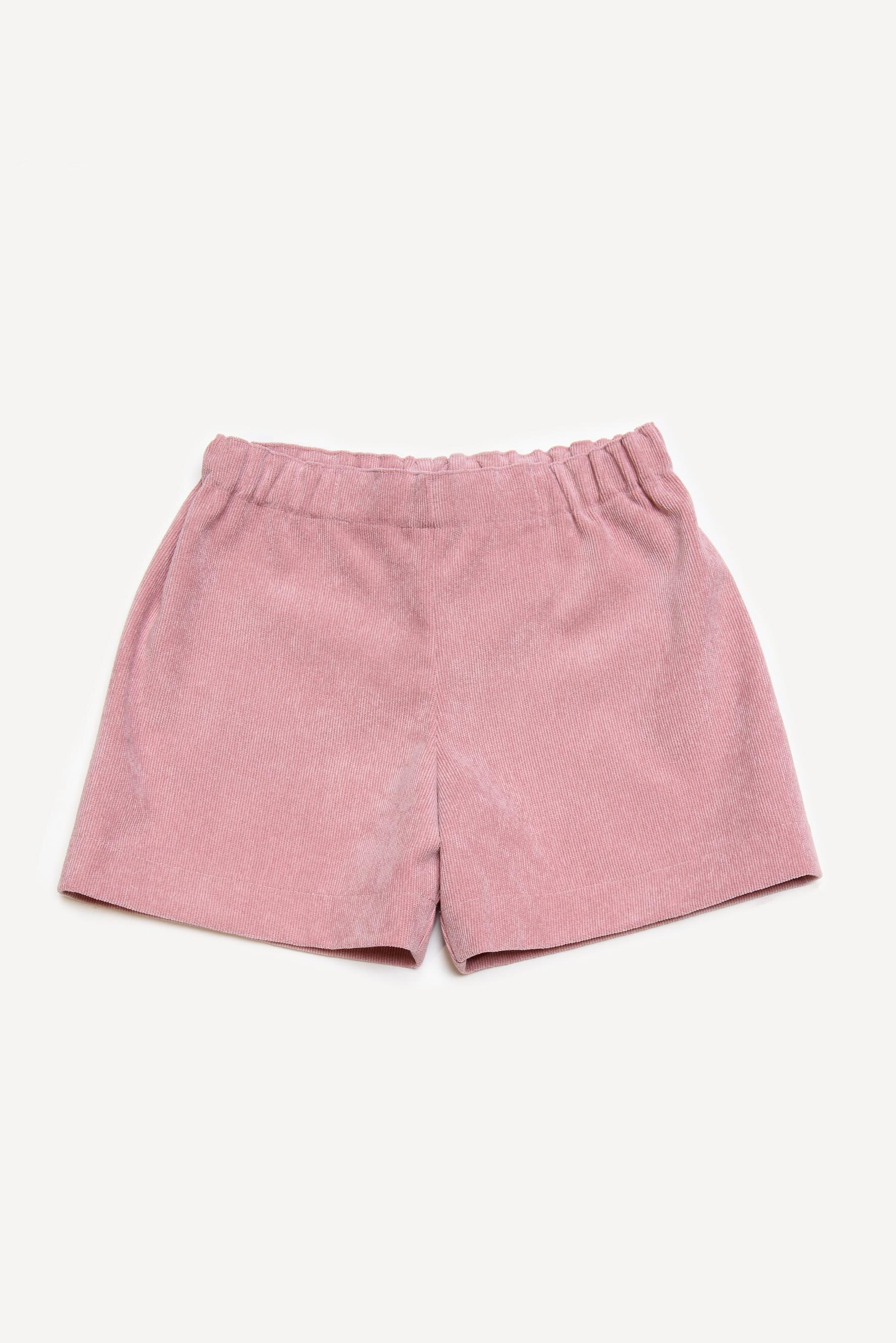 Pantaloncini bambina rosa antico