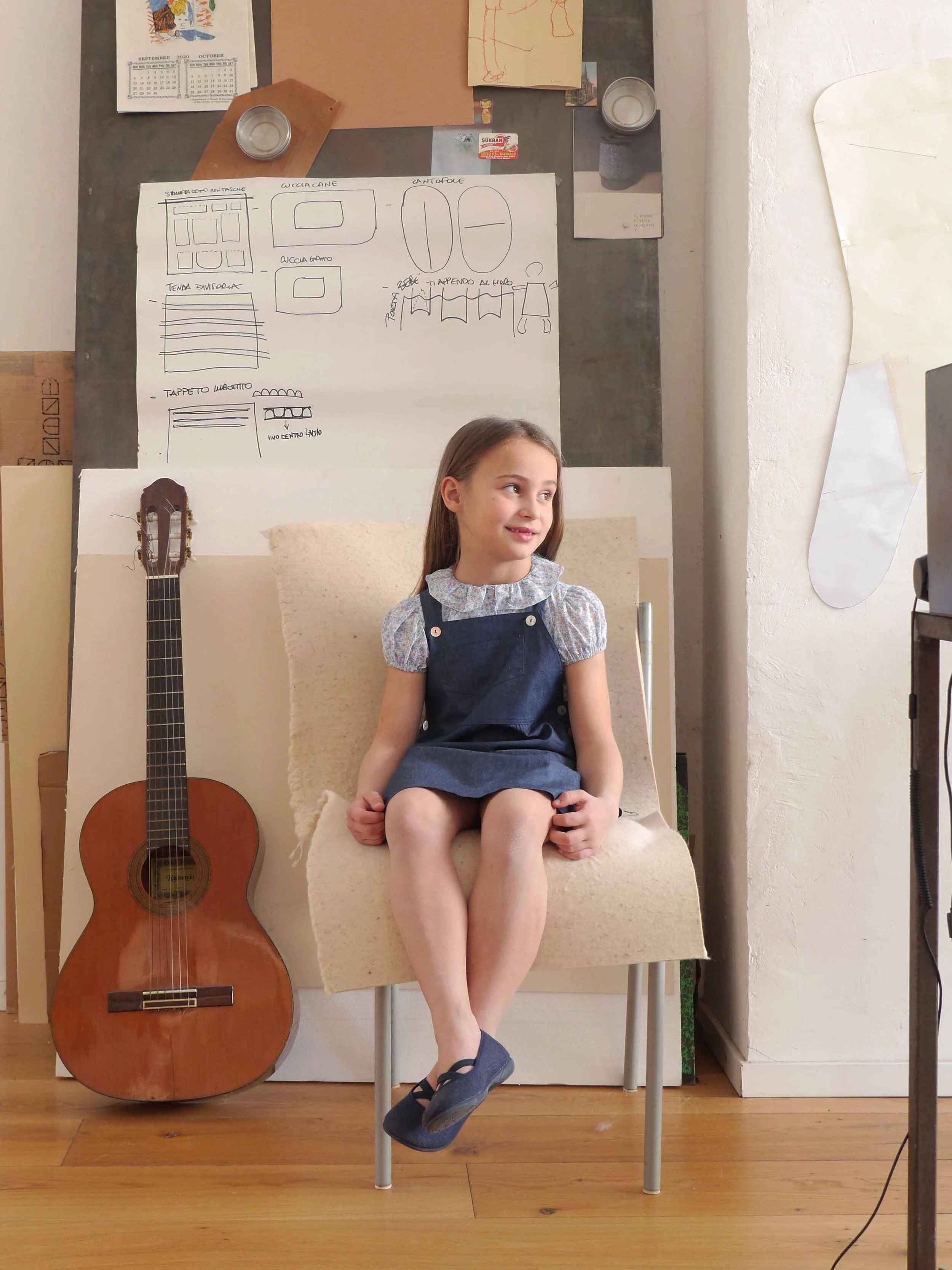 Vestito salopette bambina denim