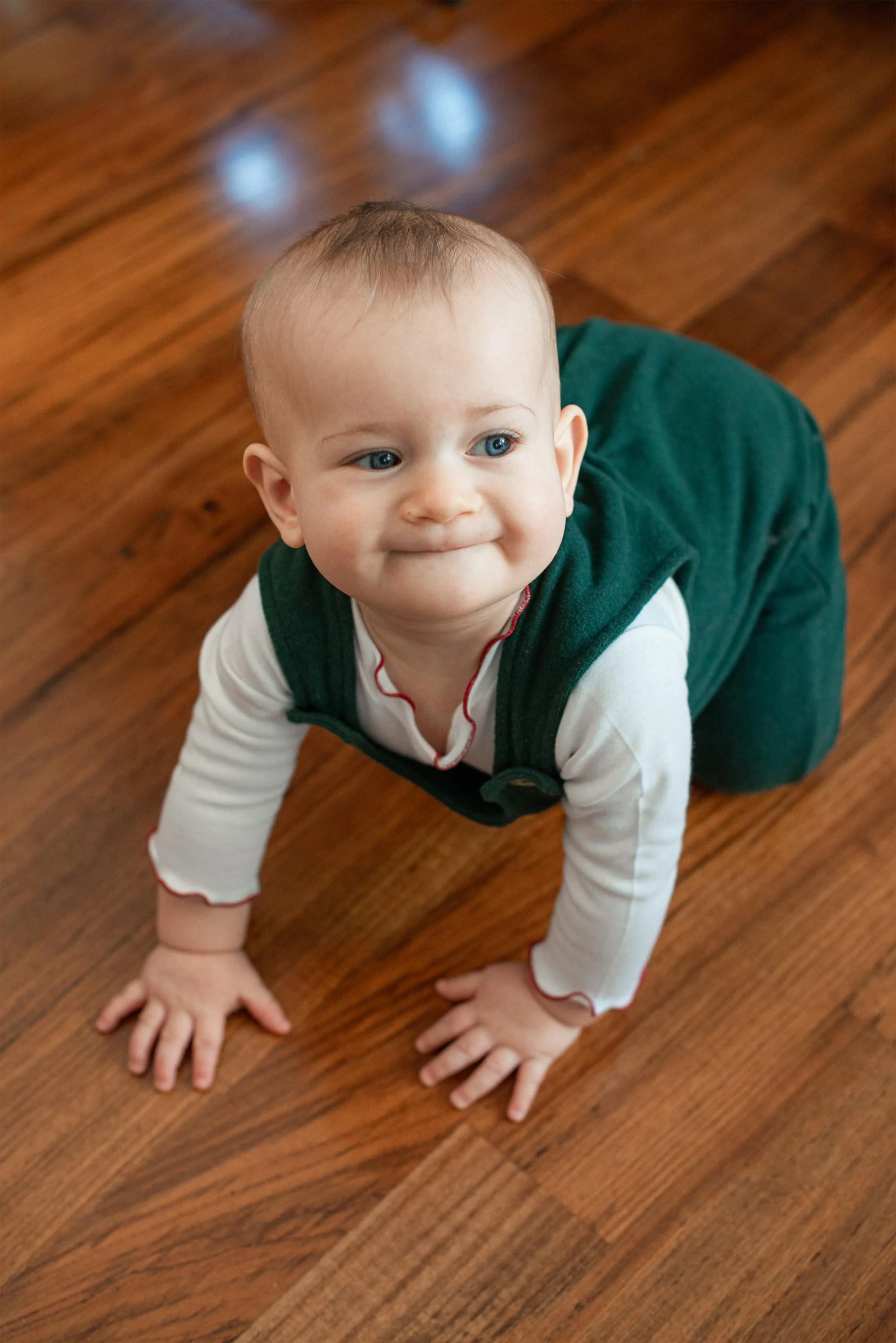 Salopette unisex in maglia verde