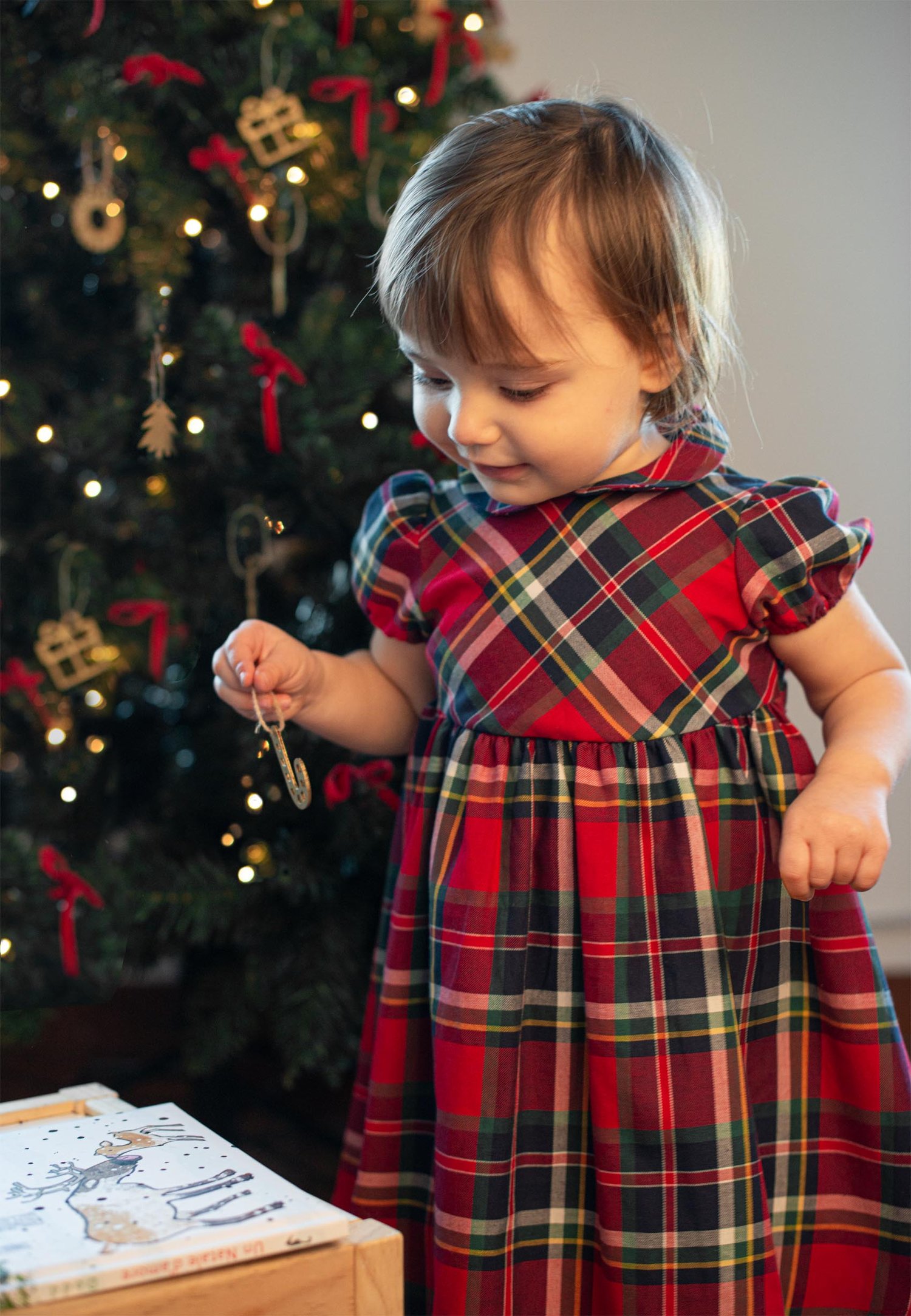 Vestito bambina maxi scozzese — Crochette
