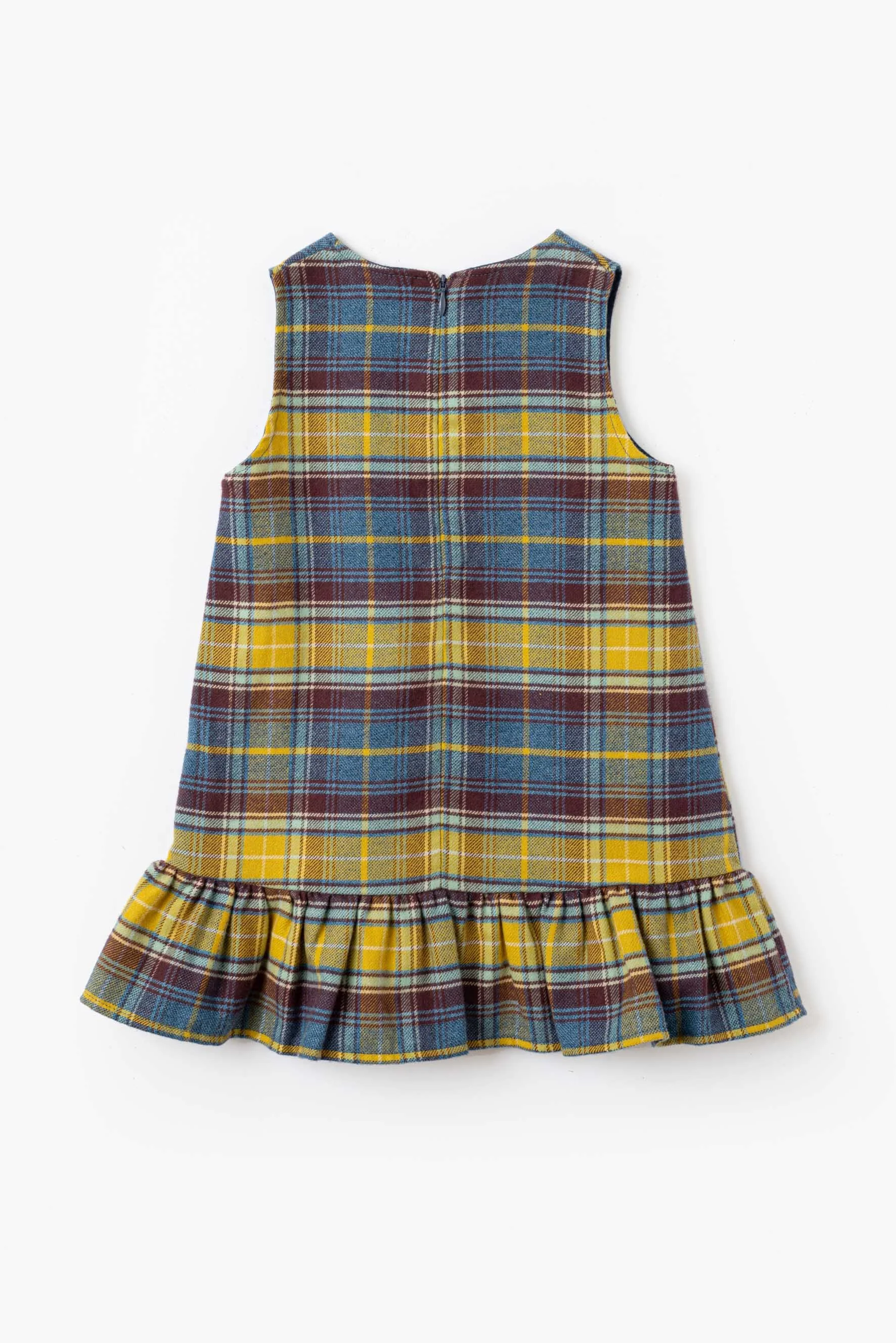 Trapezio tartan giallo retro
