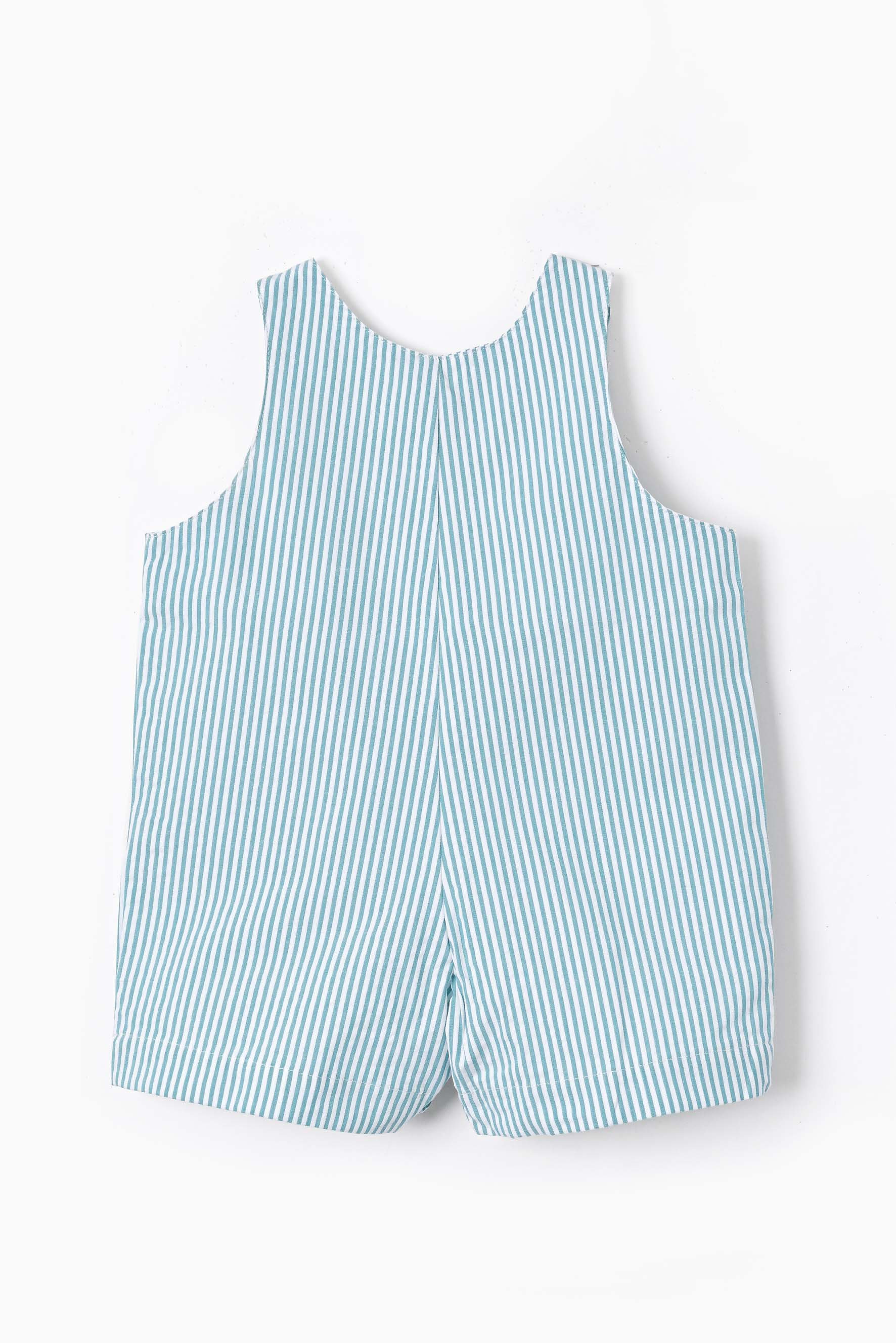Salopette pagliaccetto neonato riga verde retro.jpg