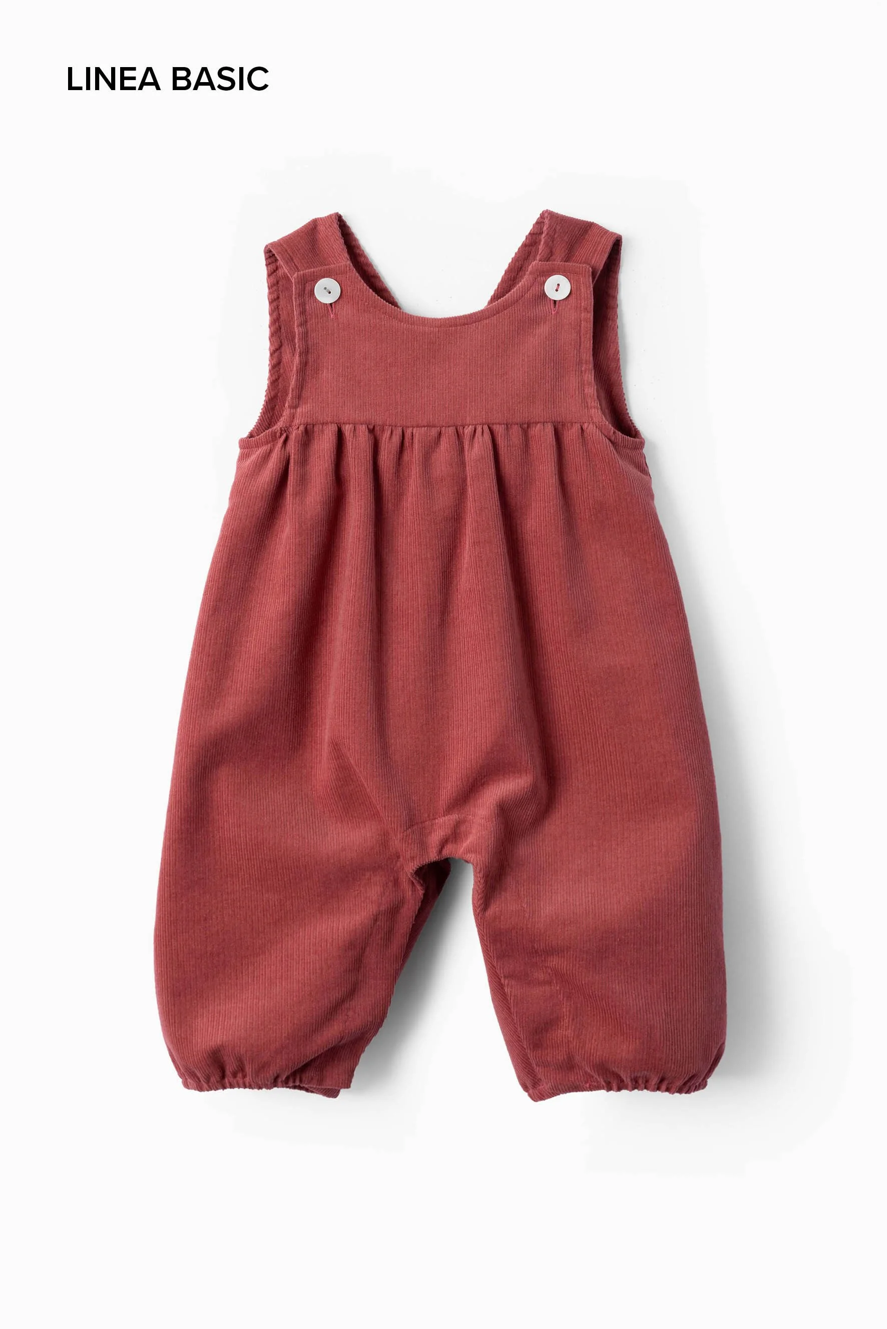 Salopette neonata vellutino marsala Crochette