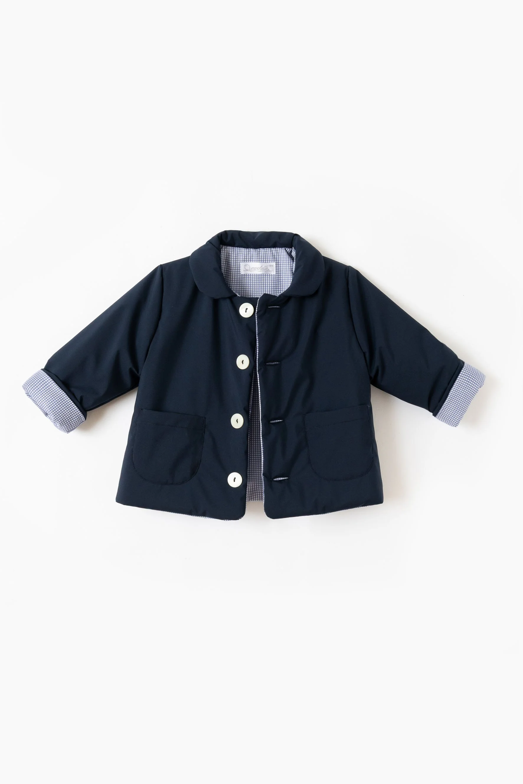 Giacca 60g micral blu e quaretto fronte.jpg