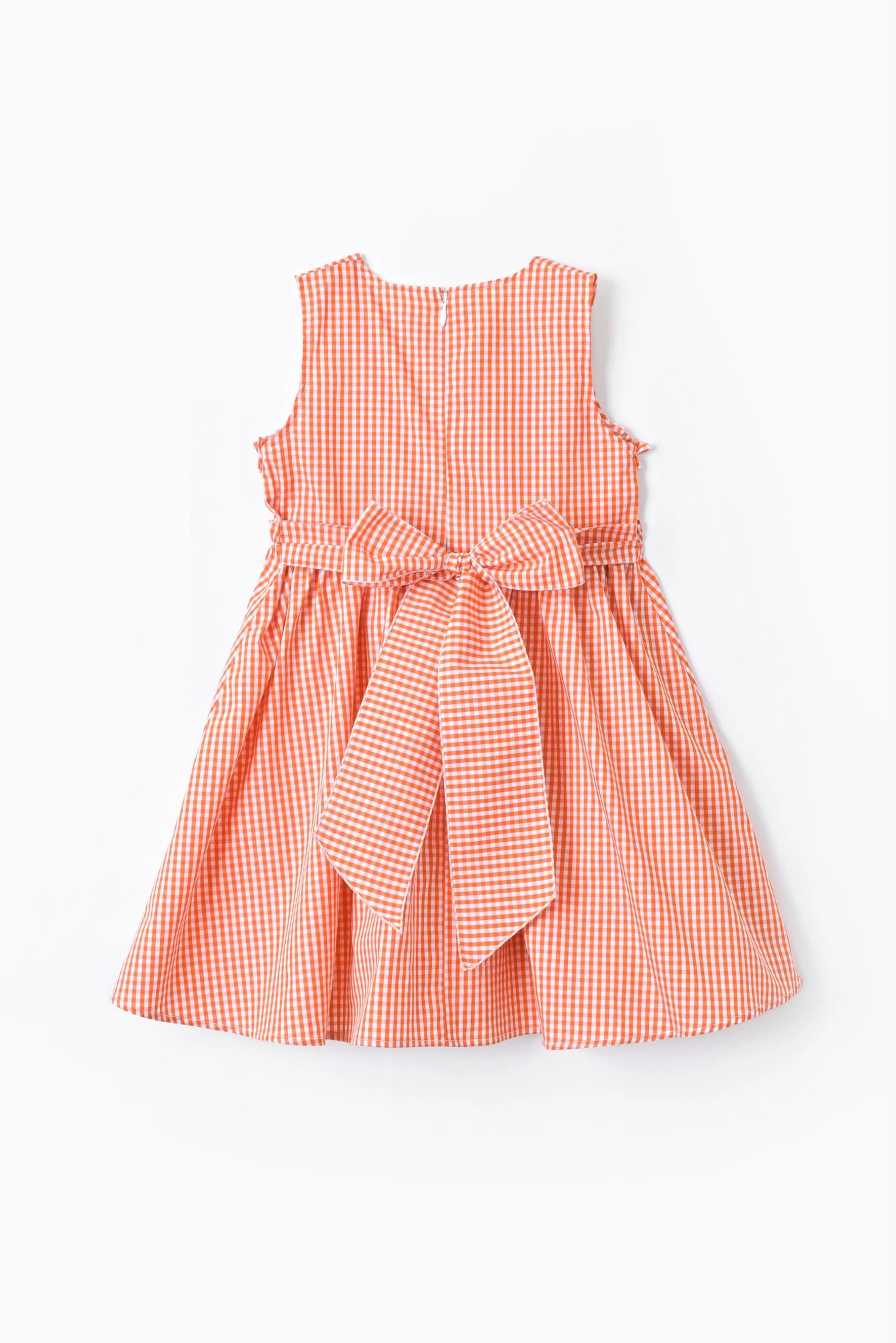 Vestito bambina rocuhes vichy arancione Crochette