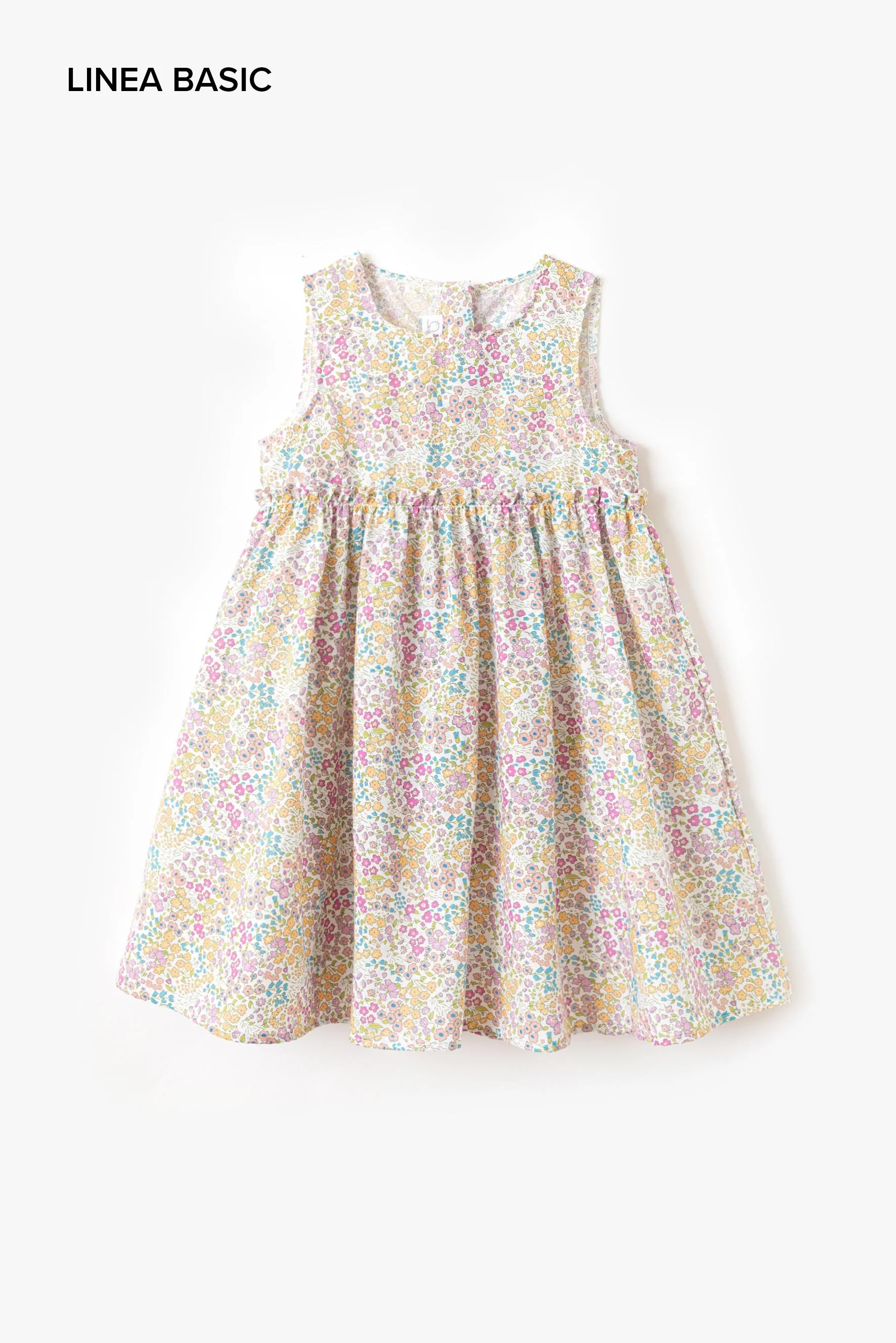 Scamiciato bambina fiore multicolor