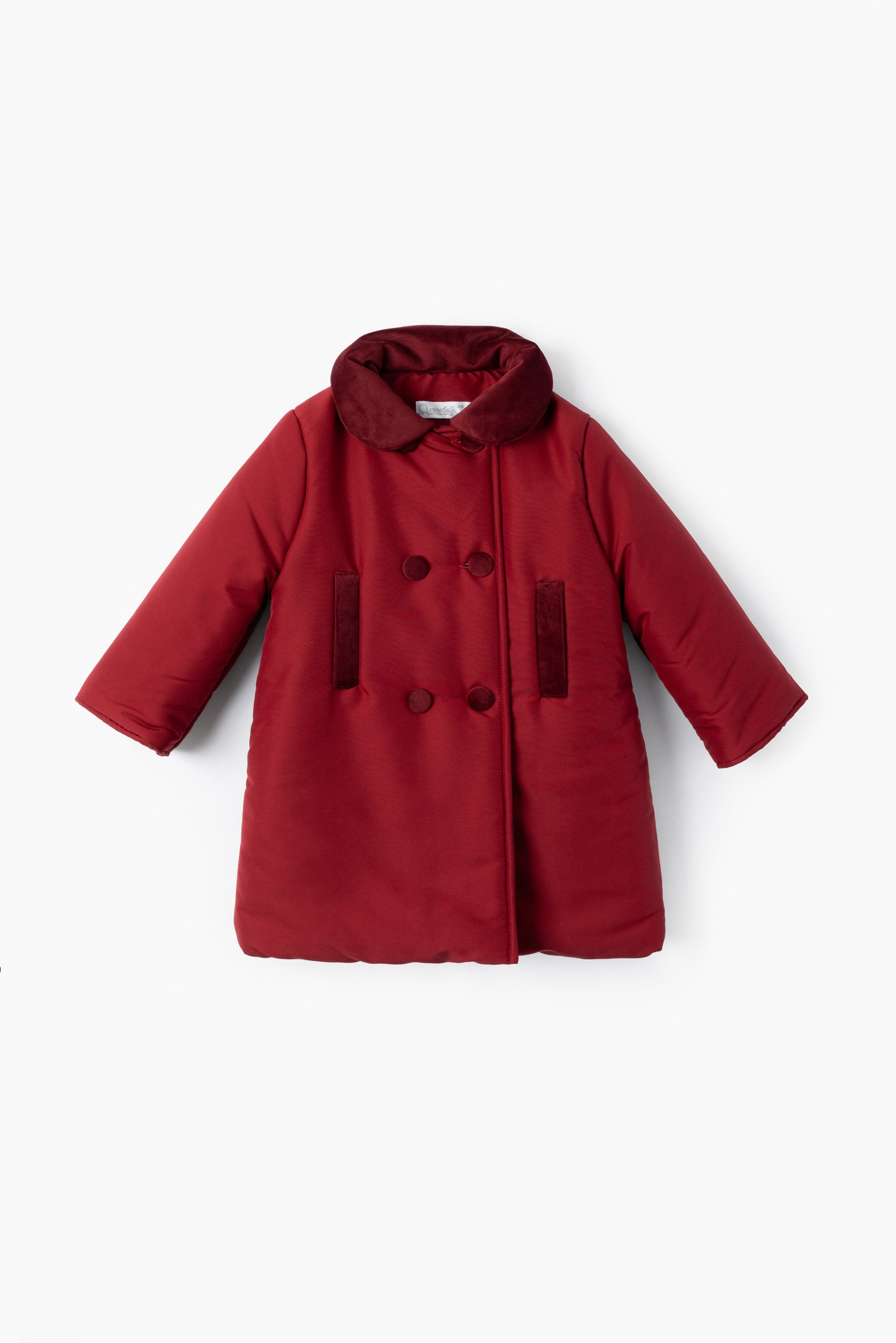 Cappotto Crochette bordeaux