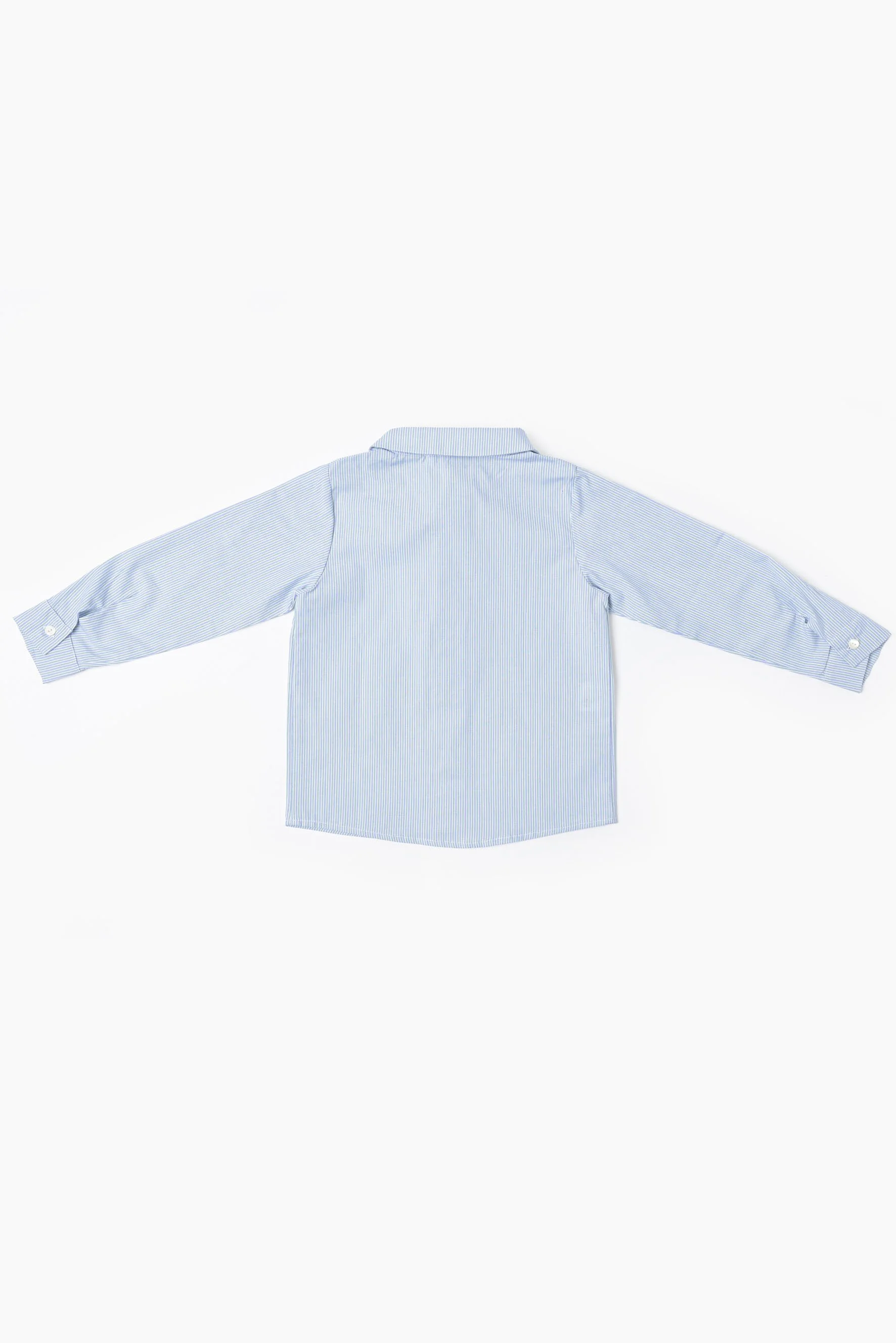 Camicia bambino righina verde avio