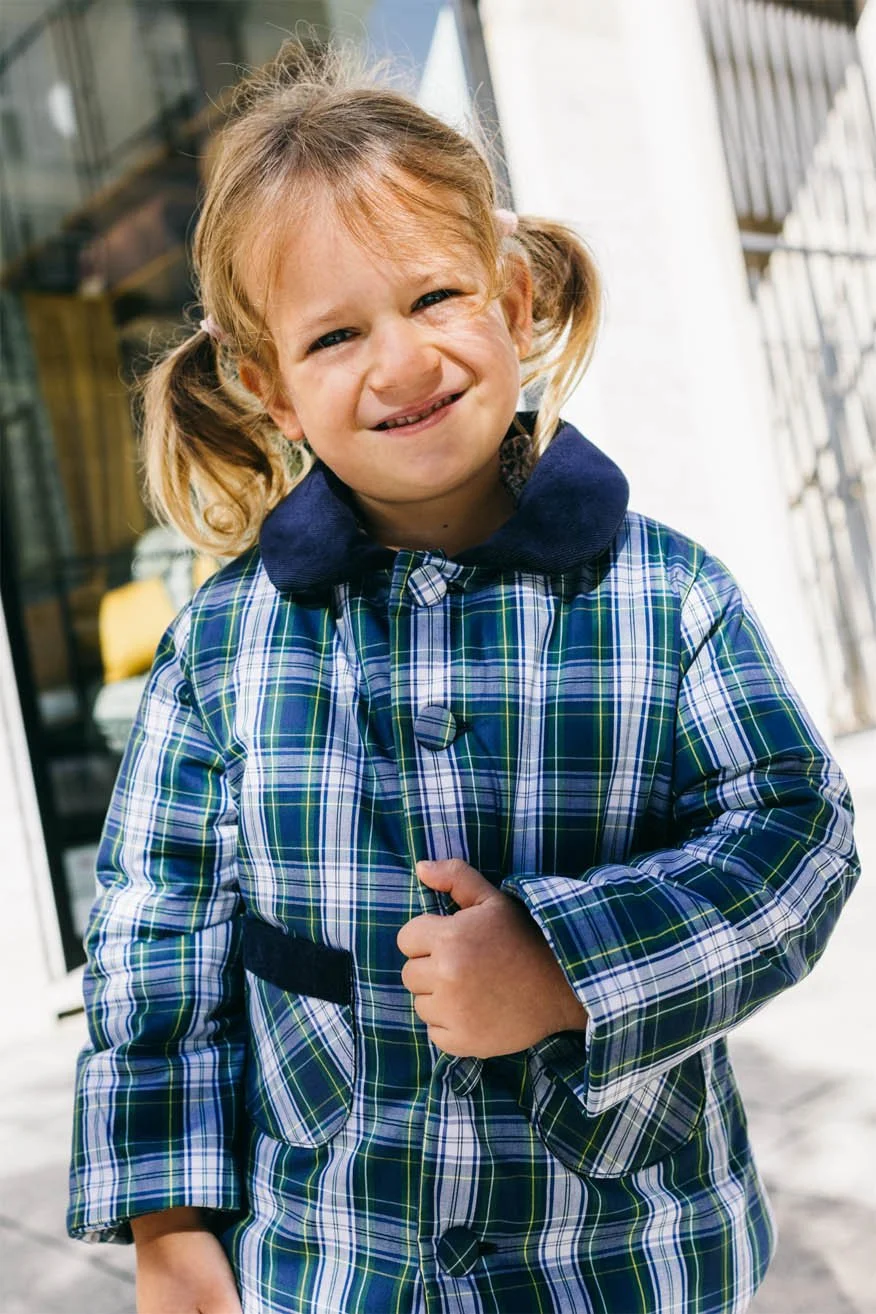 Giacca unisex bambino scozzese Crochette — Crochette