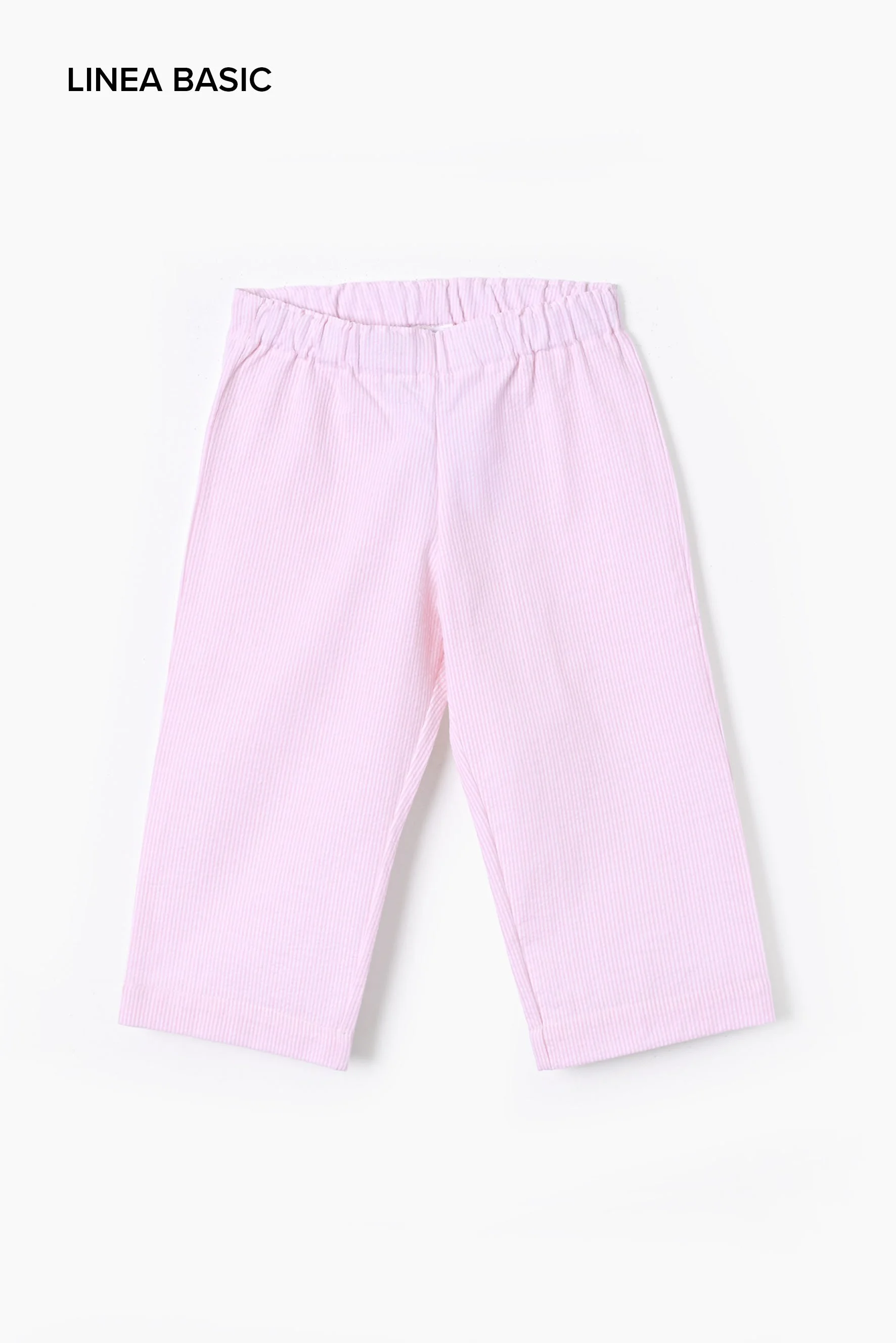 Pantaloni asilo bambina righina rosa Crochette