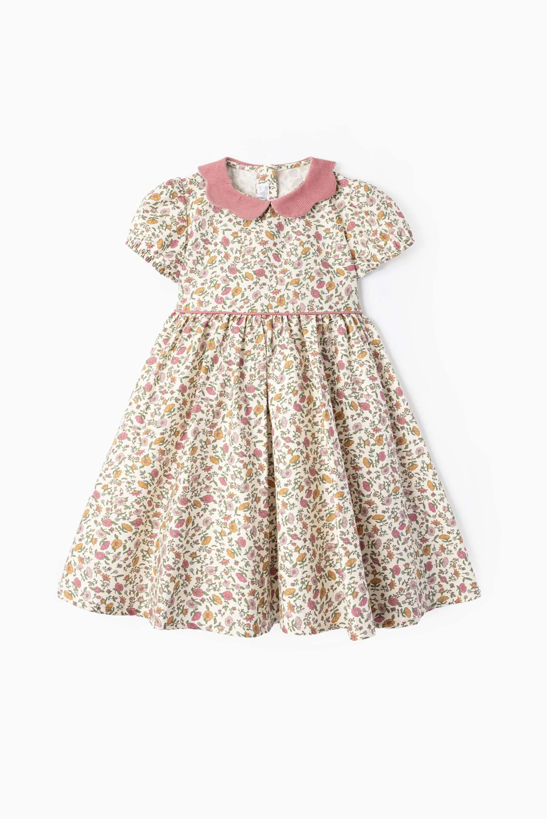 Vestito bambina fiore bohémien e palissandro