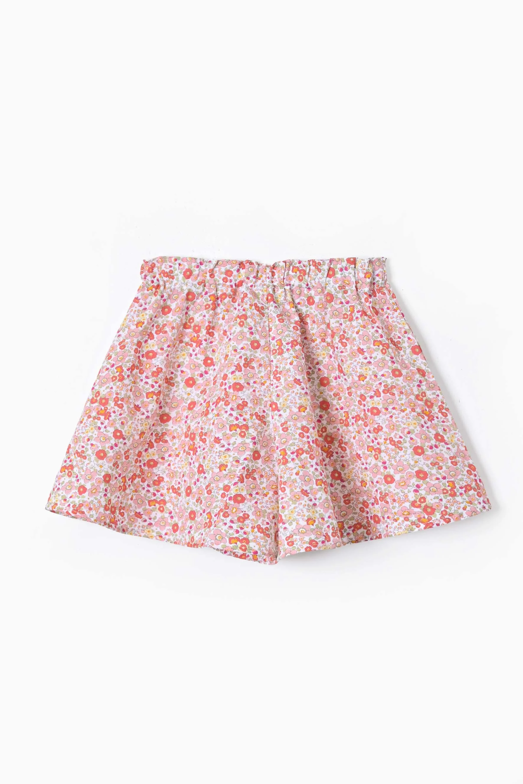 Gonna pantalone bambina fiore arancione