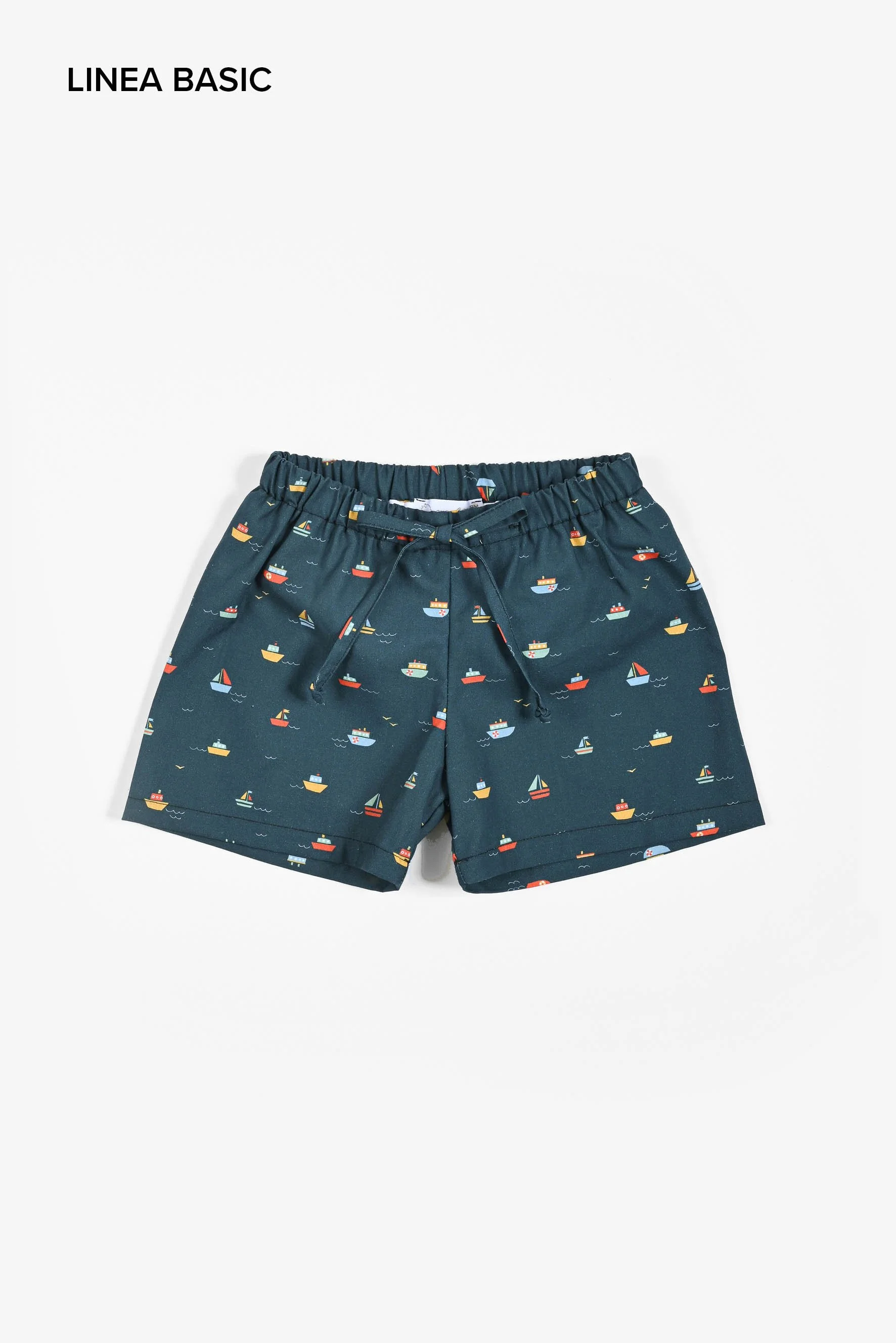 Pantaloncino mare bambino a barchette