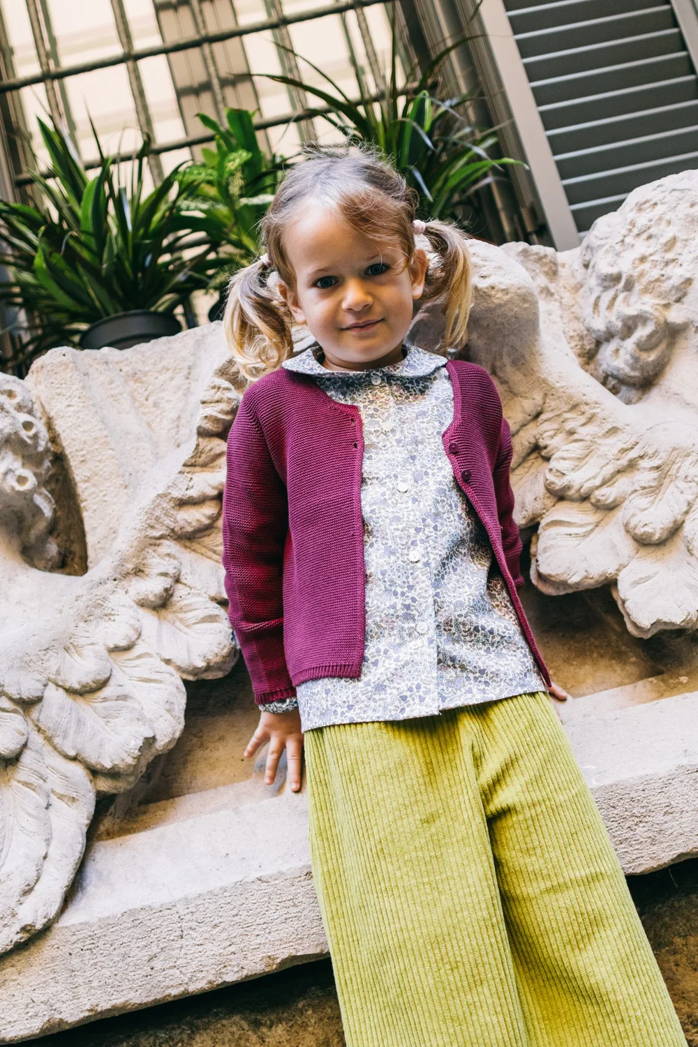 Gocco Cardigan Corto Grigio Per Bambine E Ragazze - Maglione Con Bottoni, Maniche Lunghe, Vestibilità Formale - 3