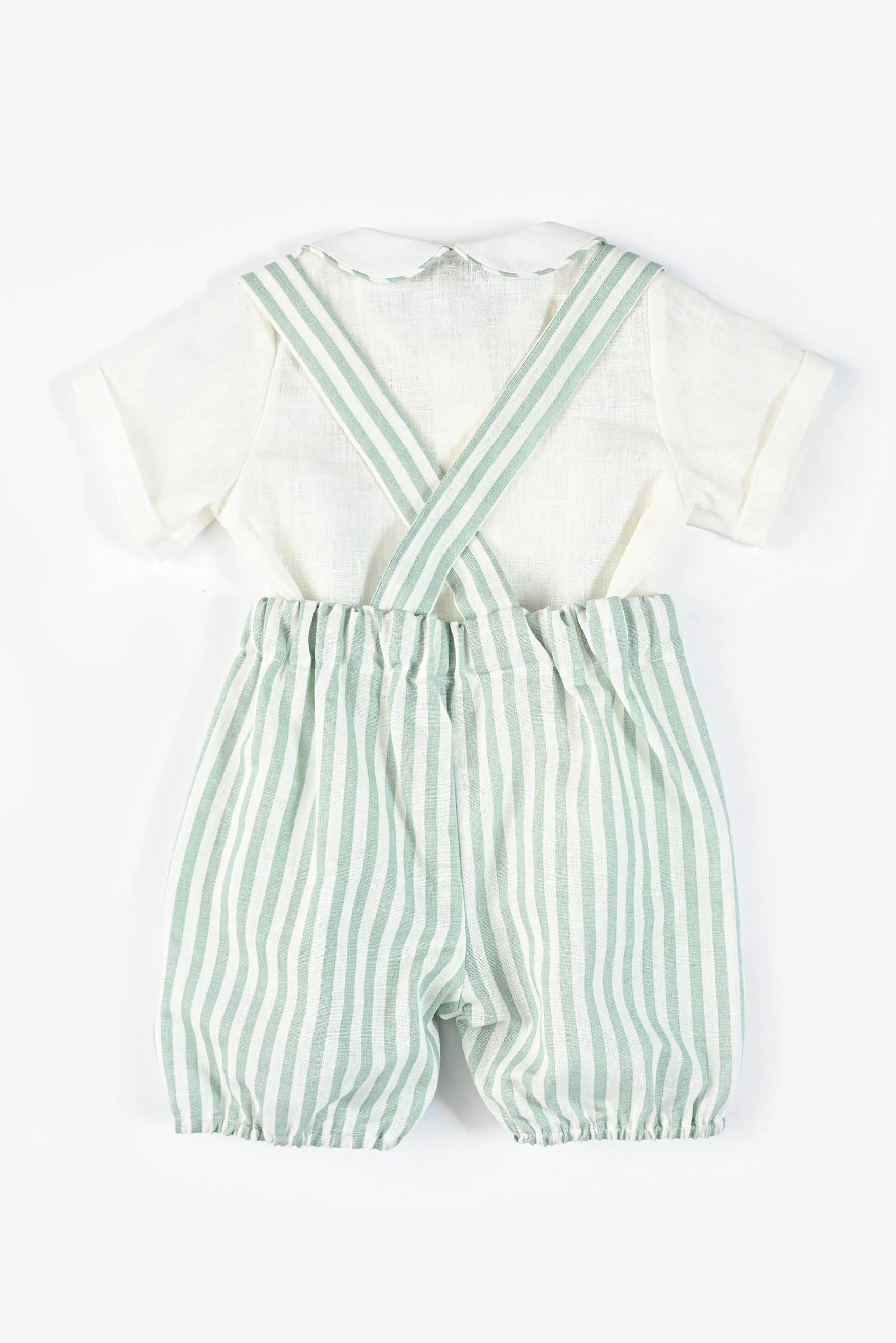 Completo camicia lino panna e zuava con bretelle lino righe agave retro.jpg